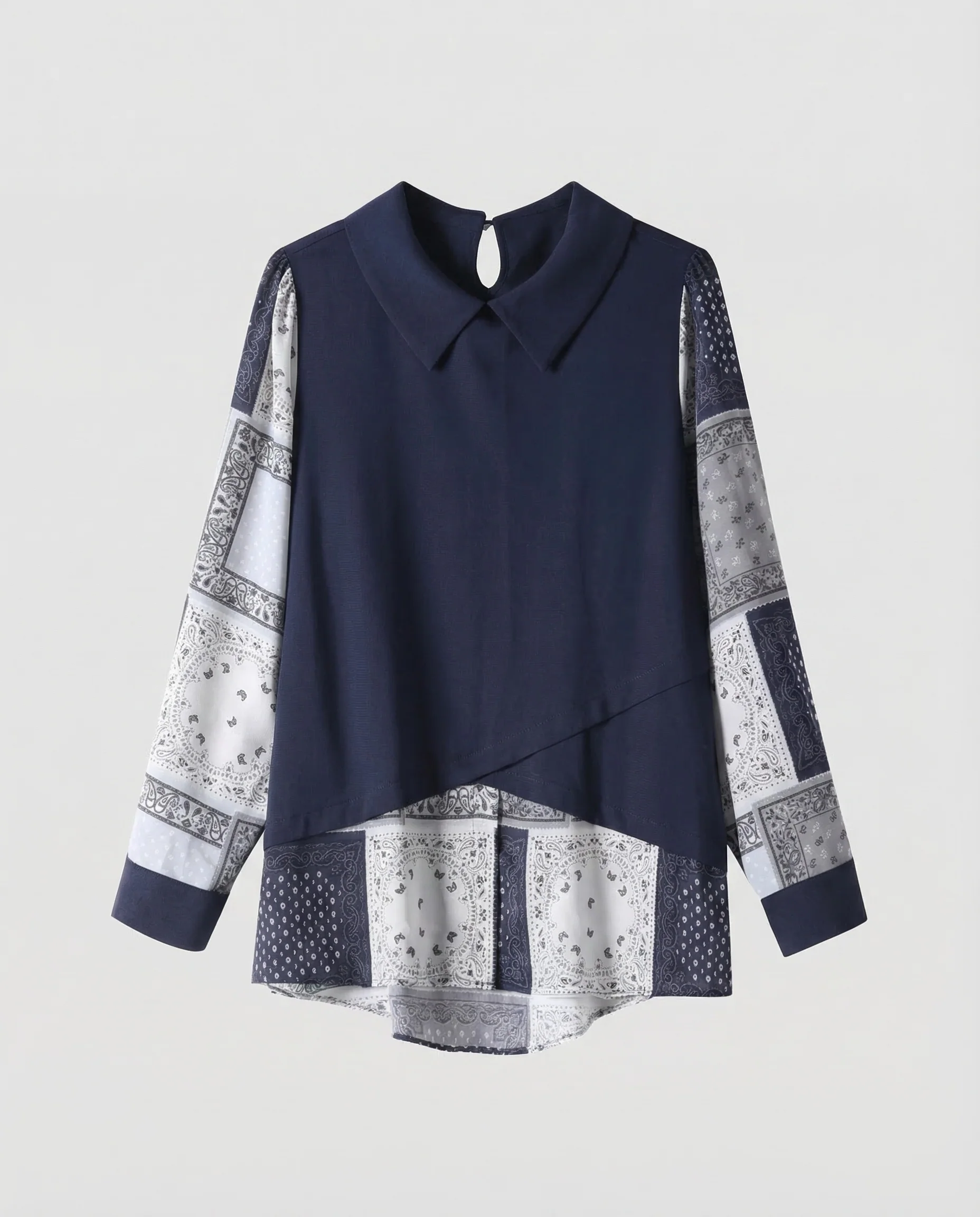 Damen Blusentop Lagenlook - Image 4