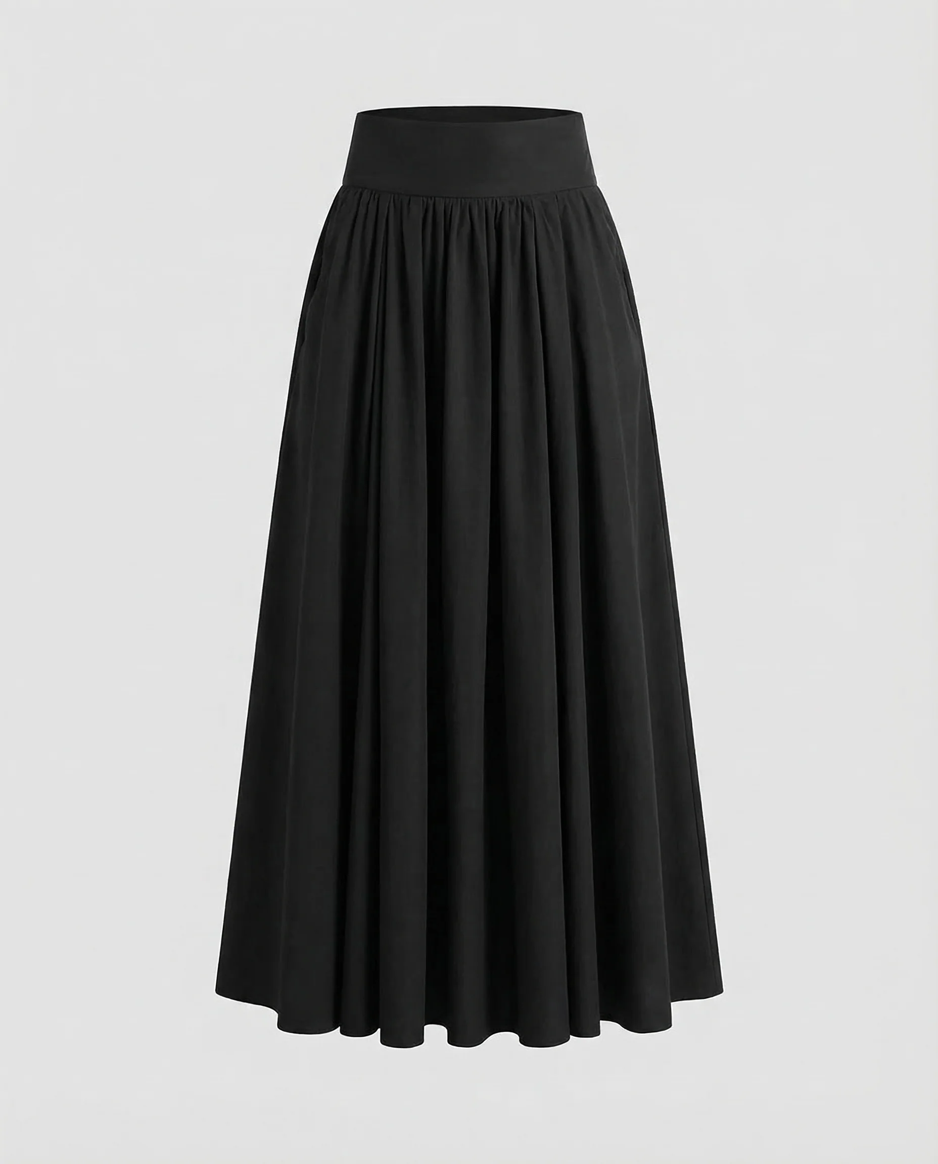 Damen Tellerrock Maxi Falten - Image 5