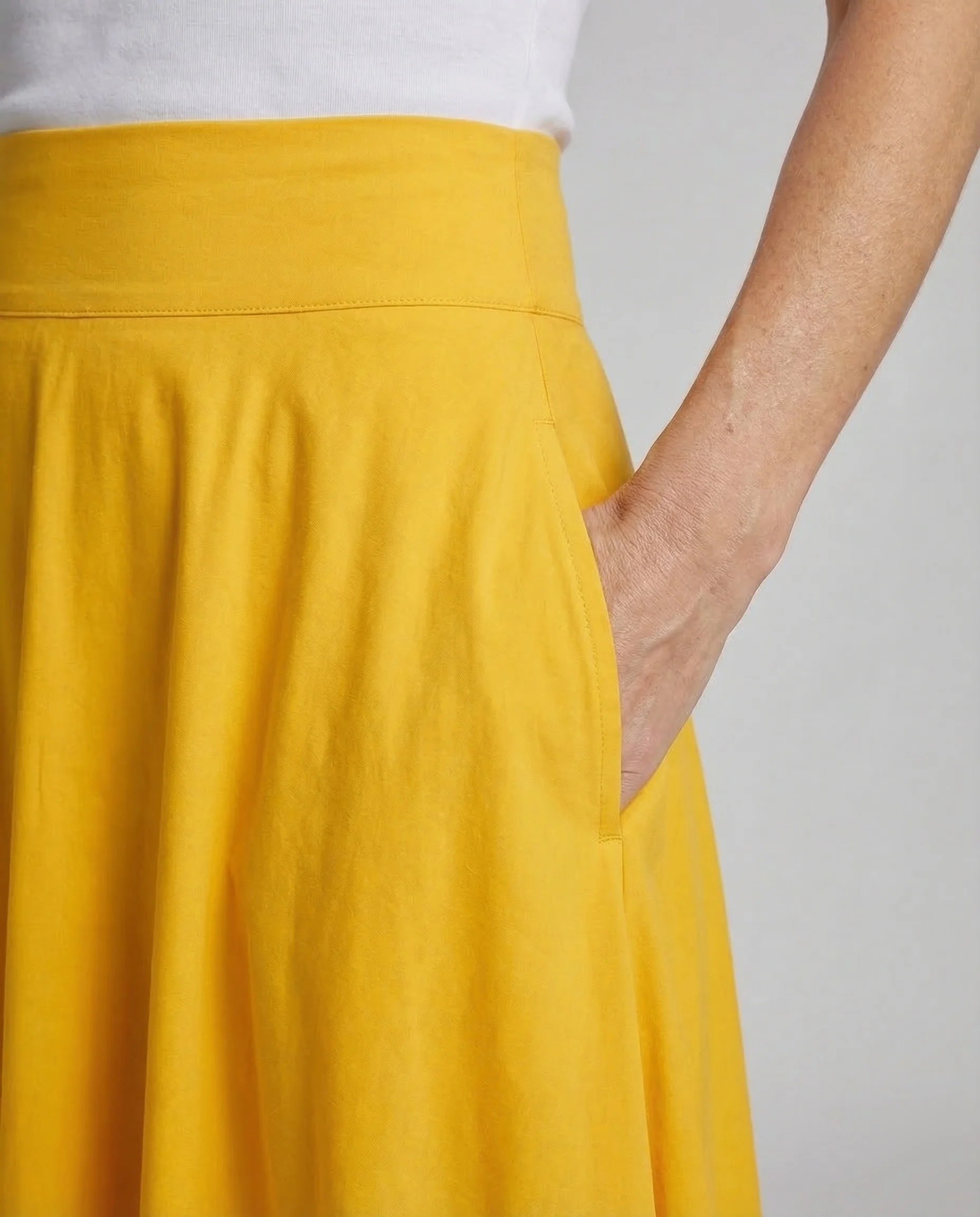 Damen Tellerrock Maxi Taschen - Image 3