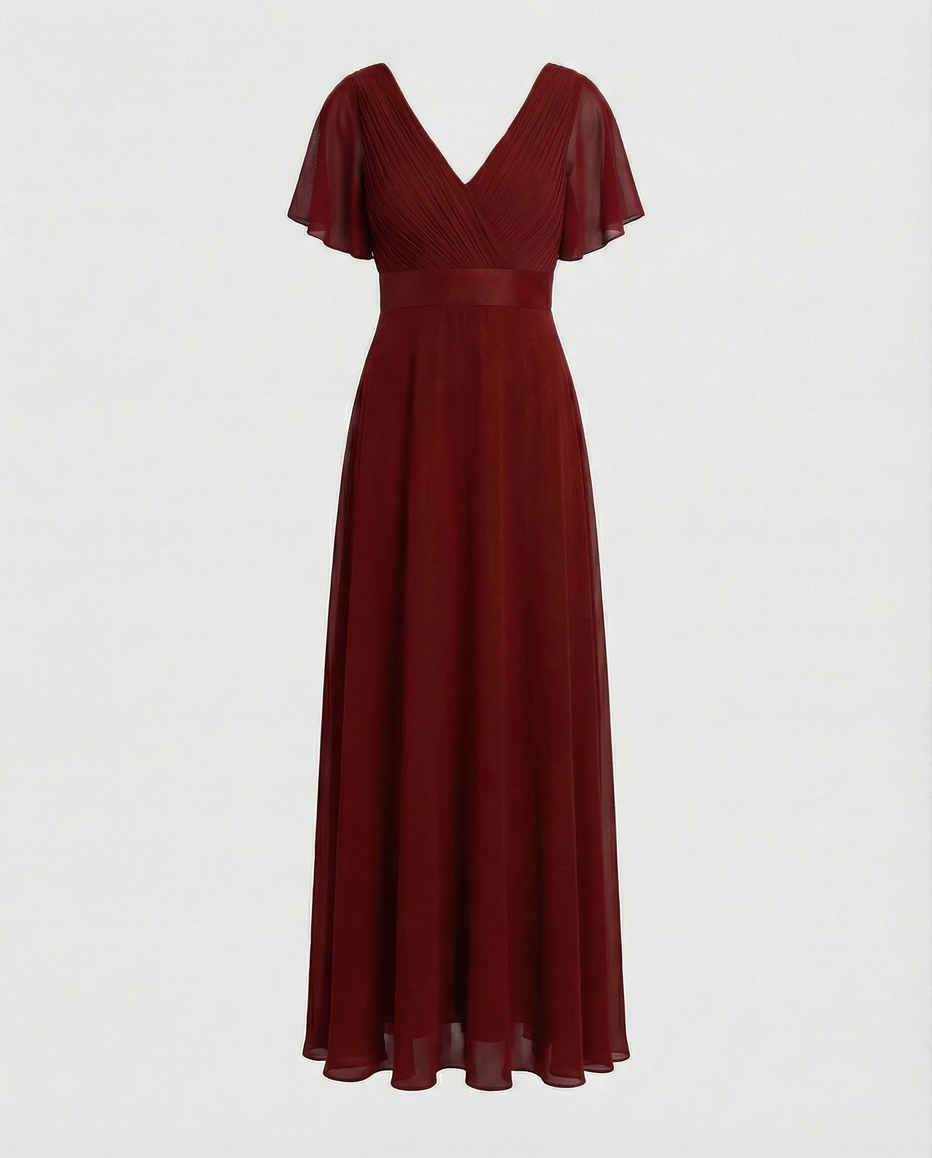 Damen Abendkleid lang Chiffon elegant - Image 9