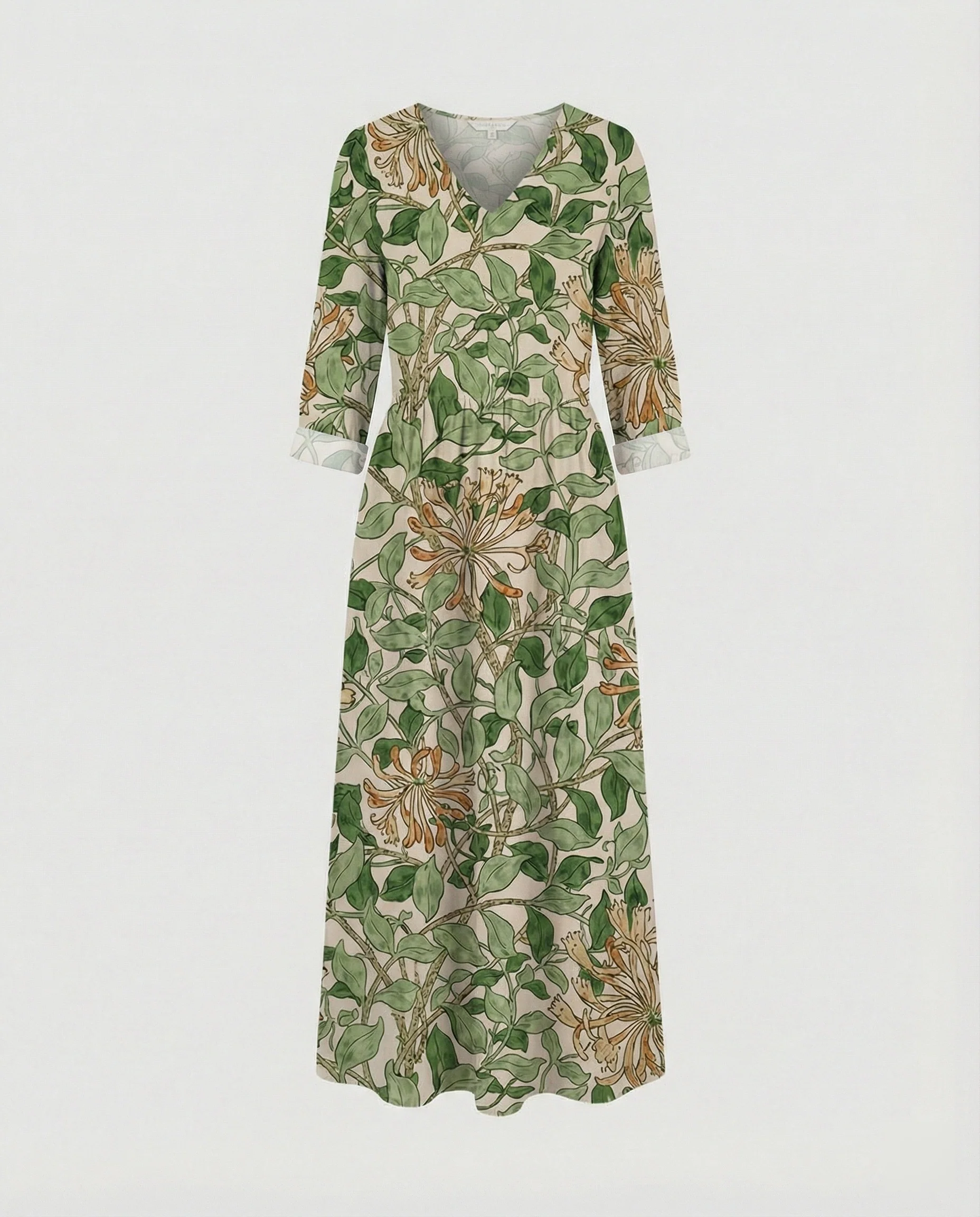Damen Boho Maxikleid Sommer Leinenoptik - Image 49