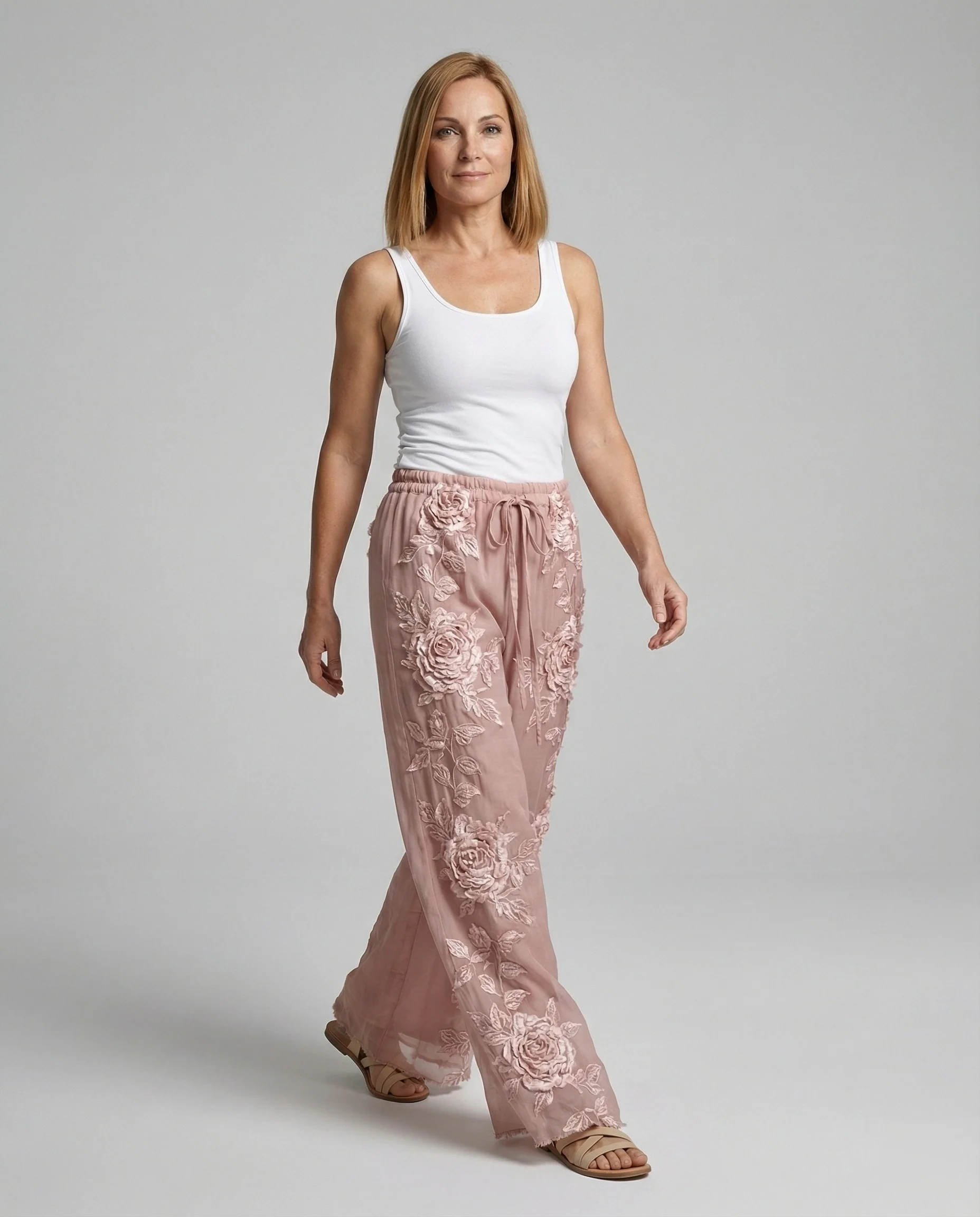 Damen Haremshose Boho Patchwork - Image 4