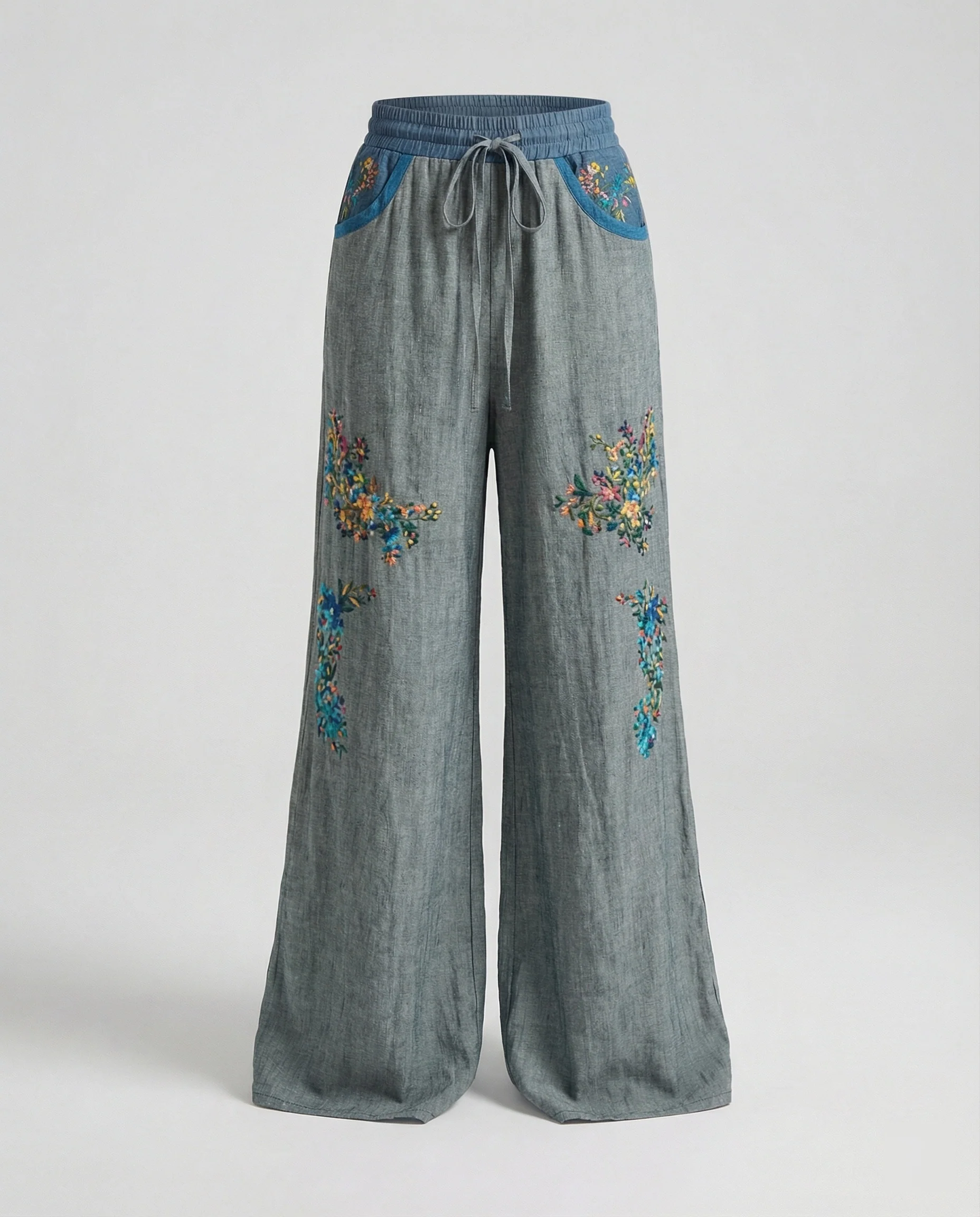 Damen Haremshose Boho Patchwork - Image 6