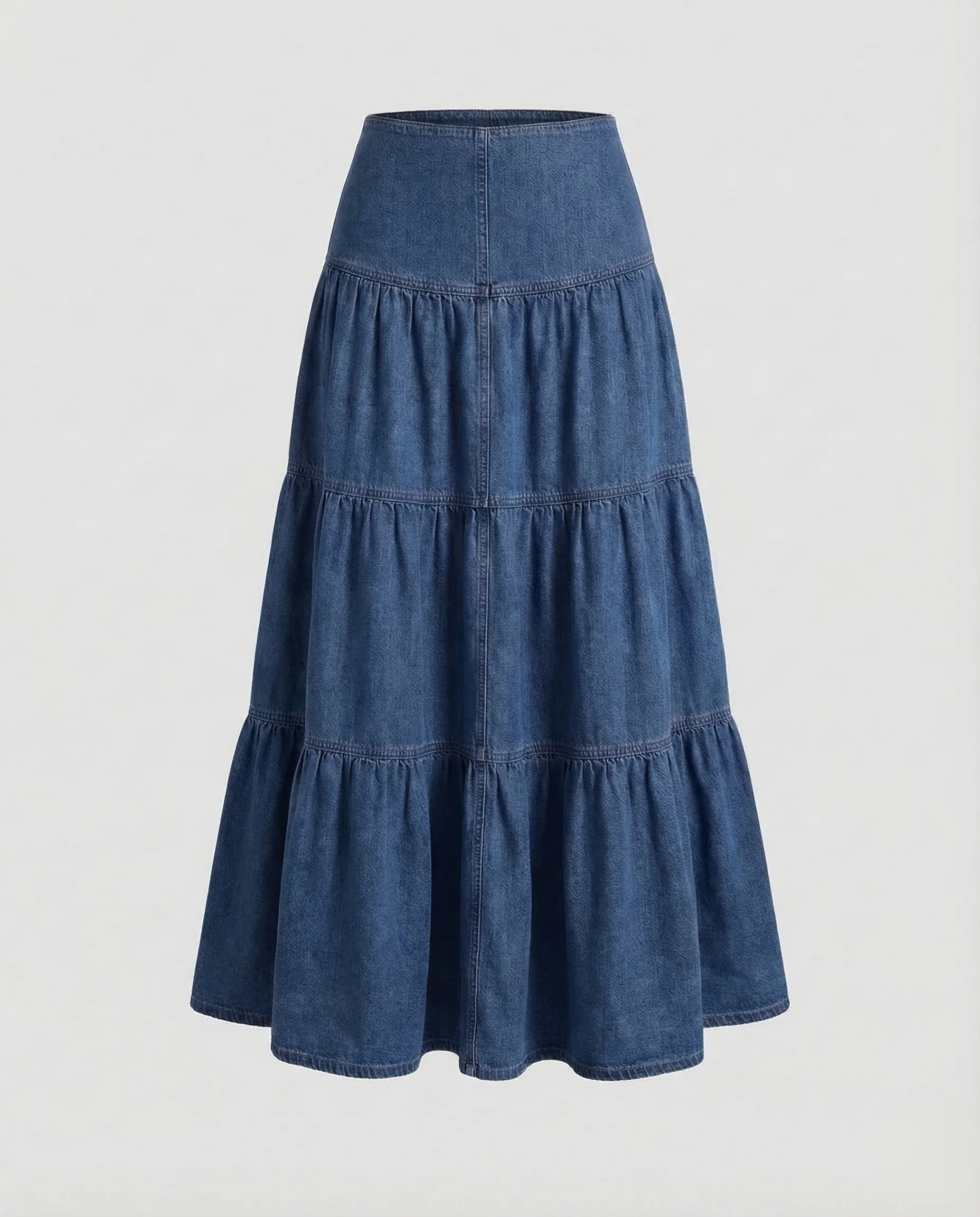 Boho Maxikleid Denim Leicht Damen - Image 6