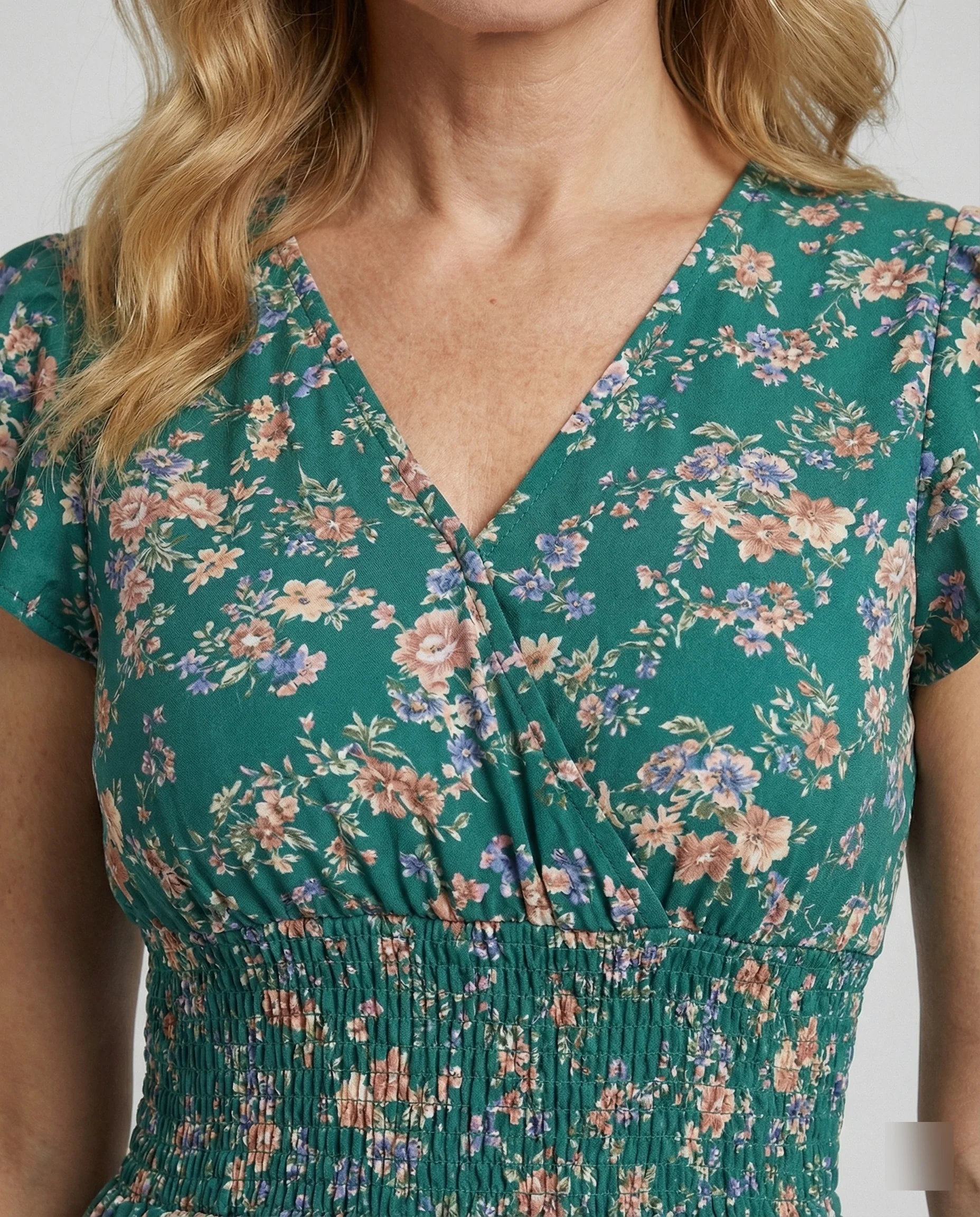 Damen Blumenkleid Maxikleid Boho - Image 4
