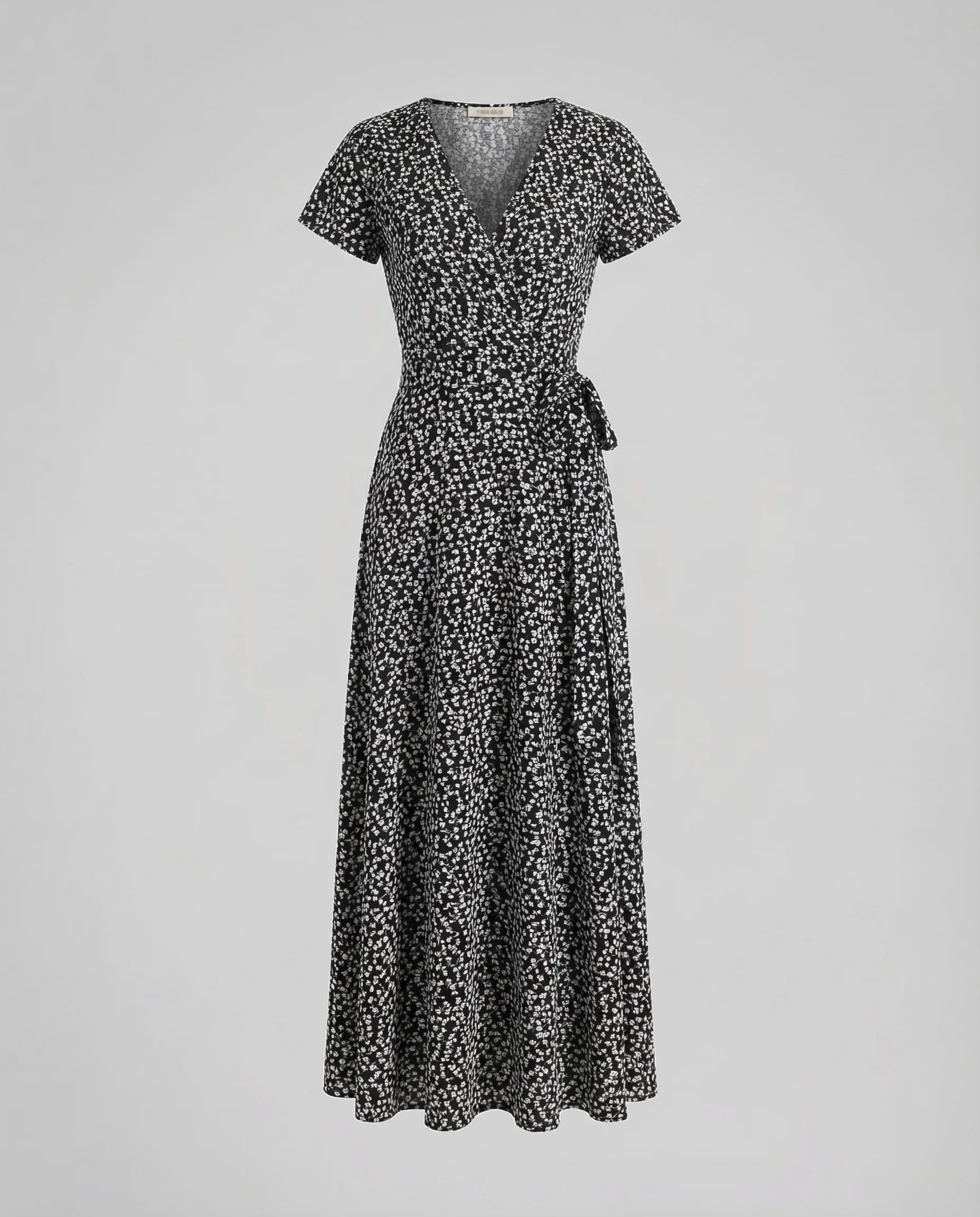 Damen Boho Maxikleid Wickel V Ausschnitt - Image 12