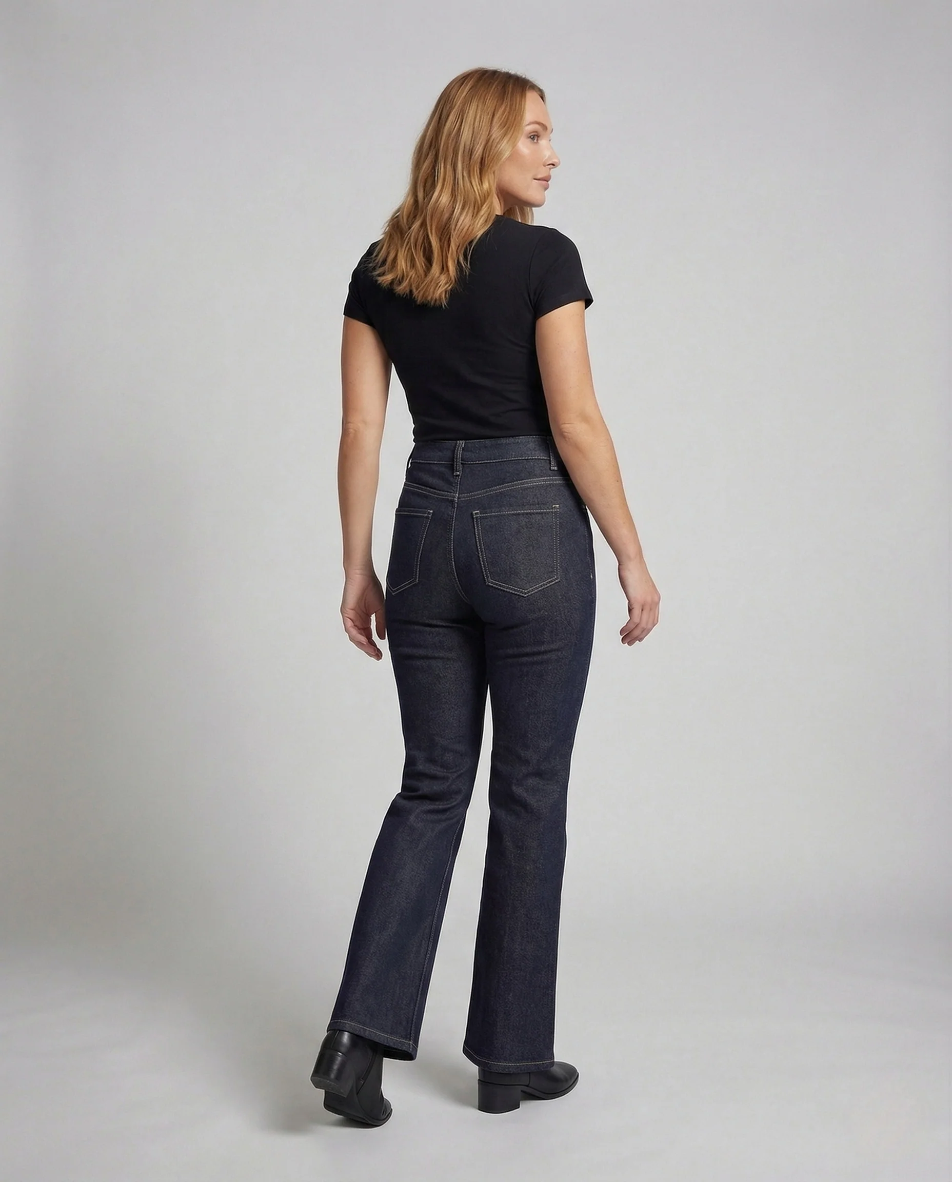 Damen Bootcut Jeans High Waist - Image 3