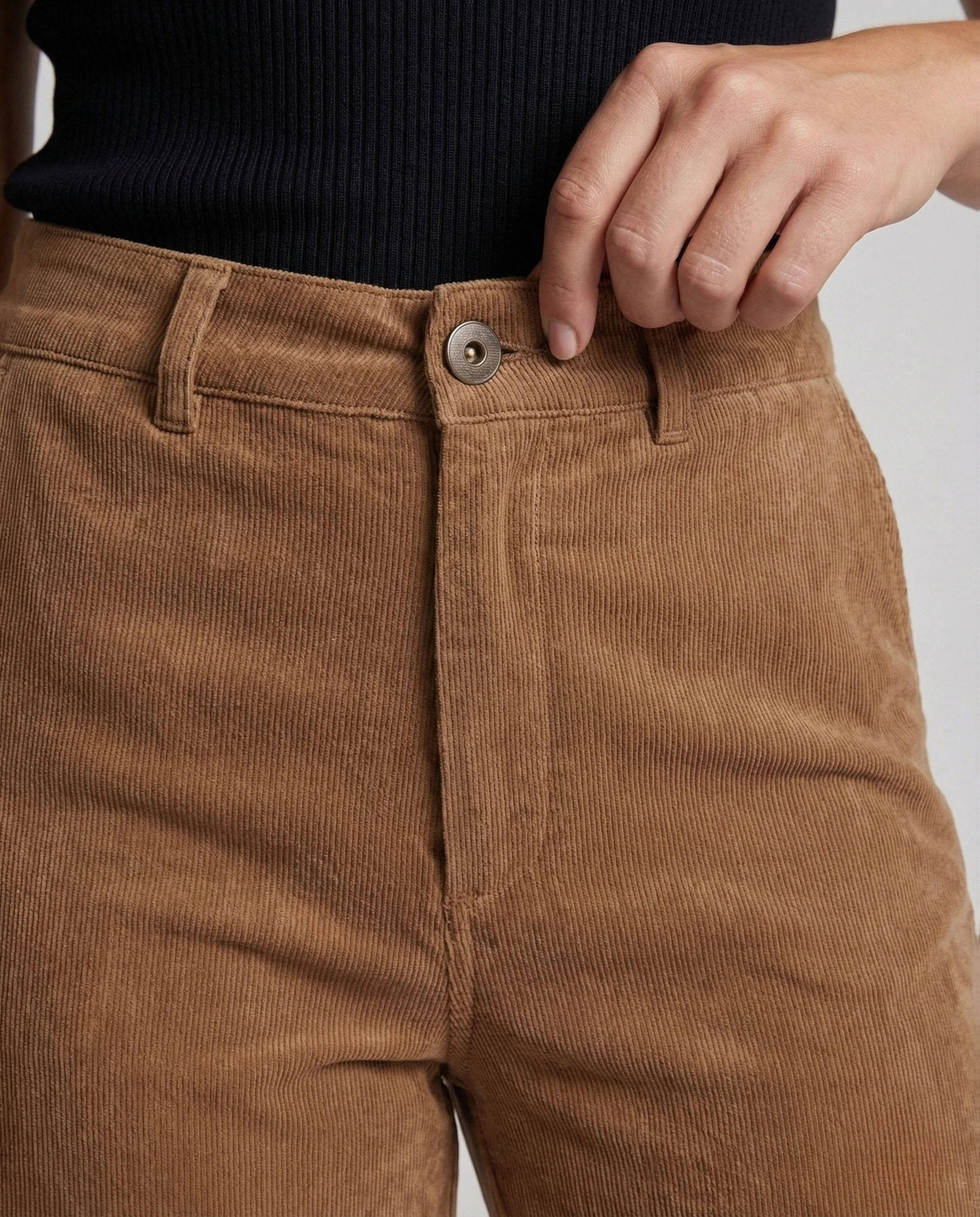 Damen Palazzo Hose Velours - Image 3