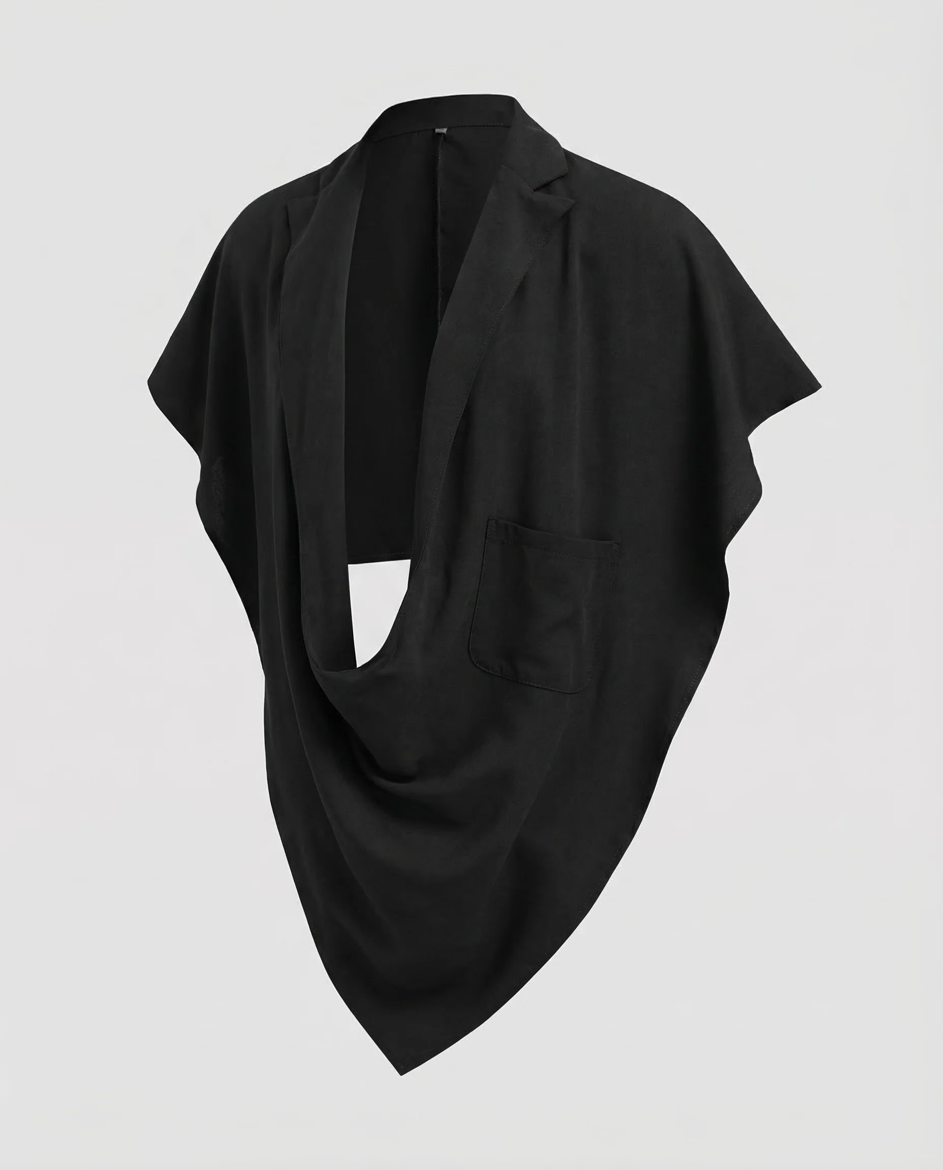 Damen Cape Blazer Poncho - Image 5