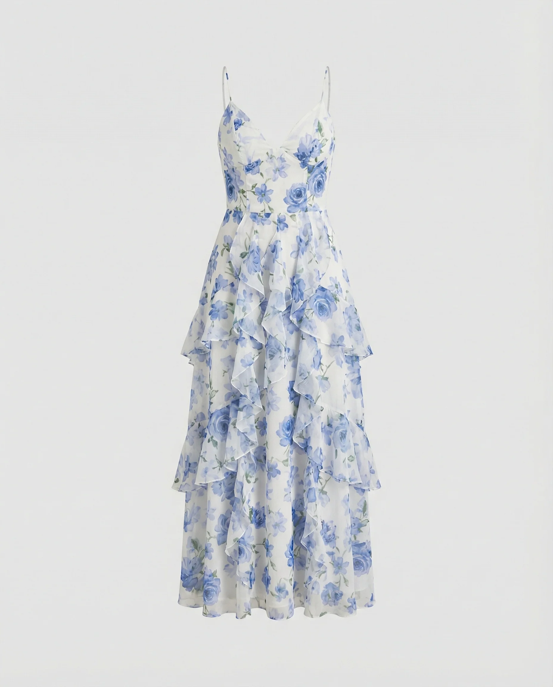 Damen Maxikleid Chiffon elegant