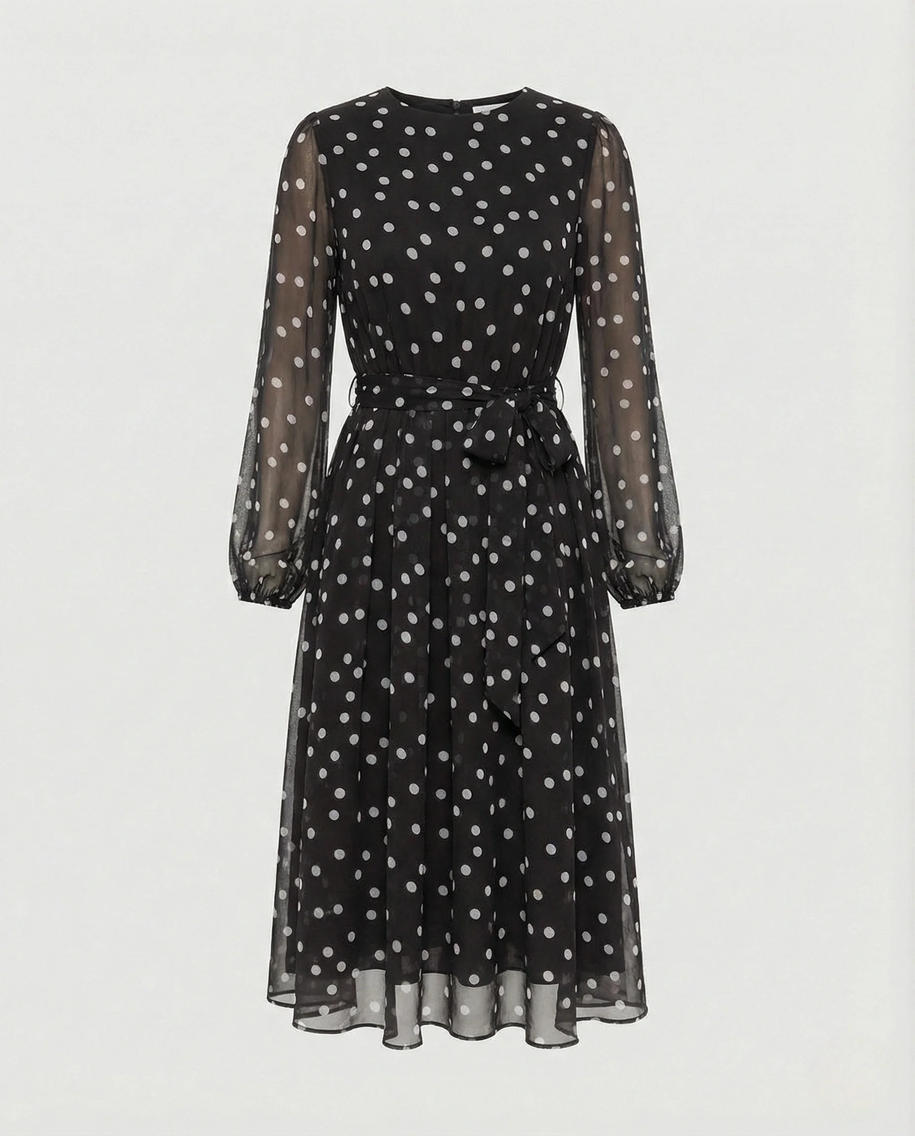 Freizeitkleid Damen Midikleid Chiffon - Image 7