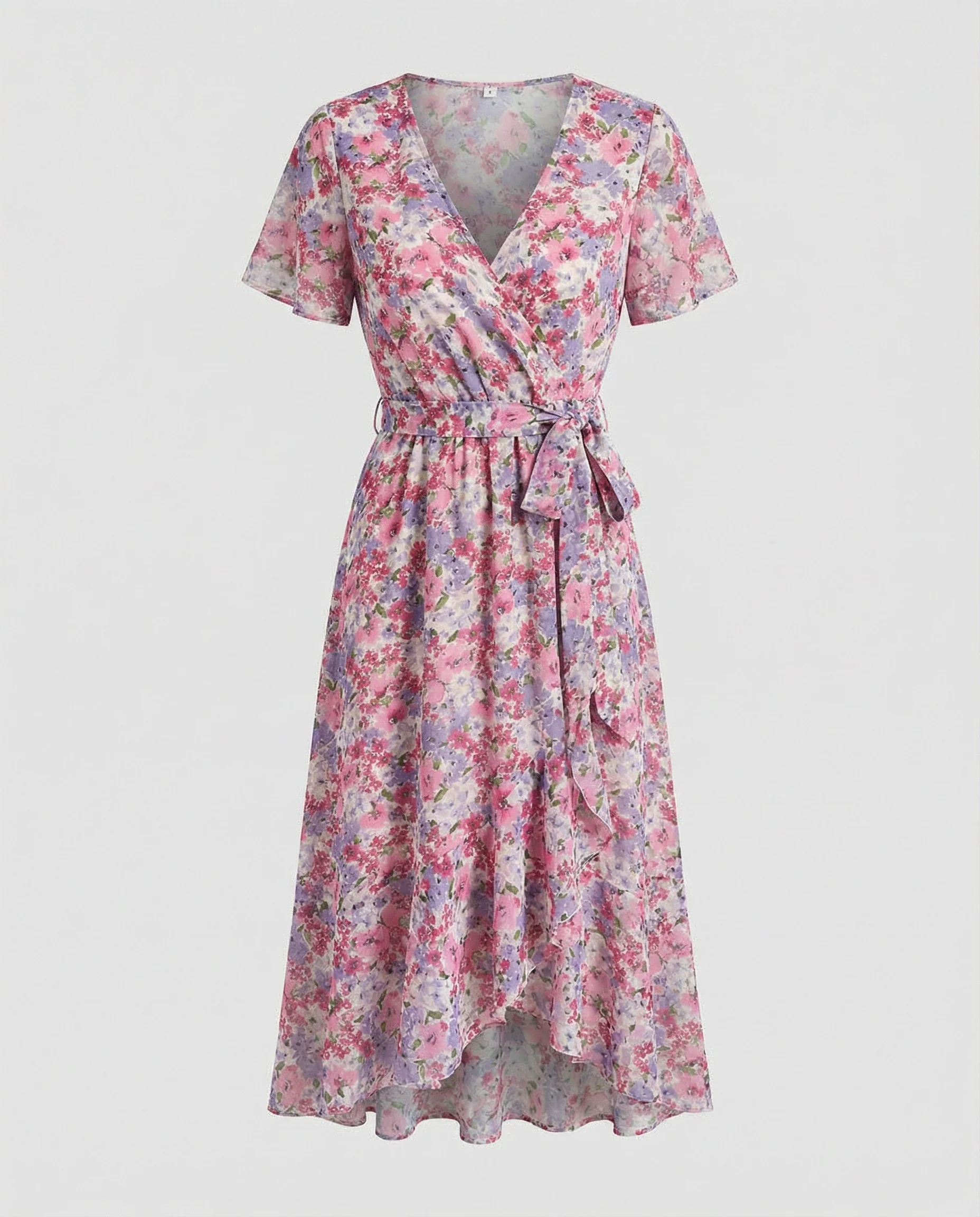 Damen Freizeitkleid Chiffon Midi - Image 4