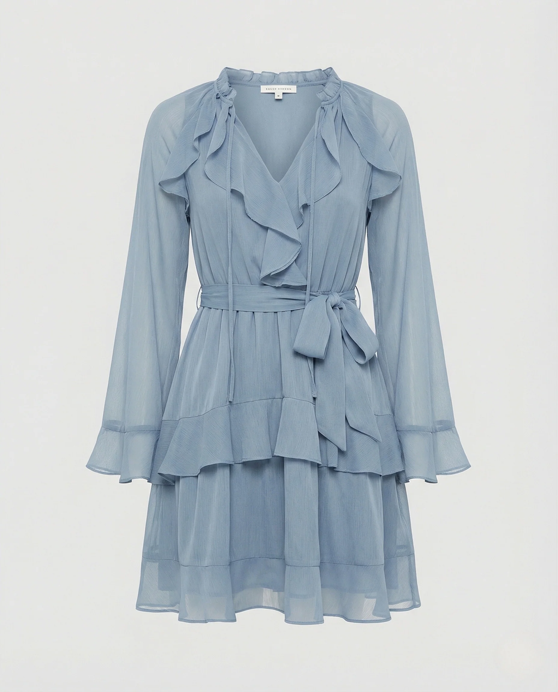Freizeitkleid Damen Chiffon Stufenkleid - Image 5