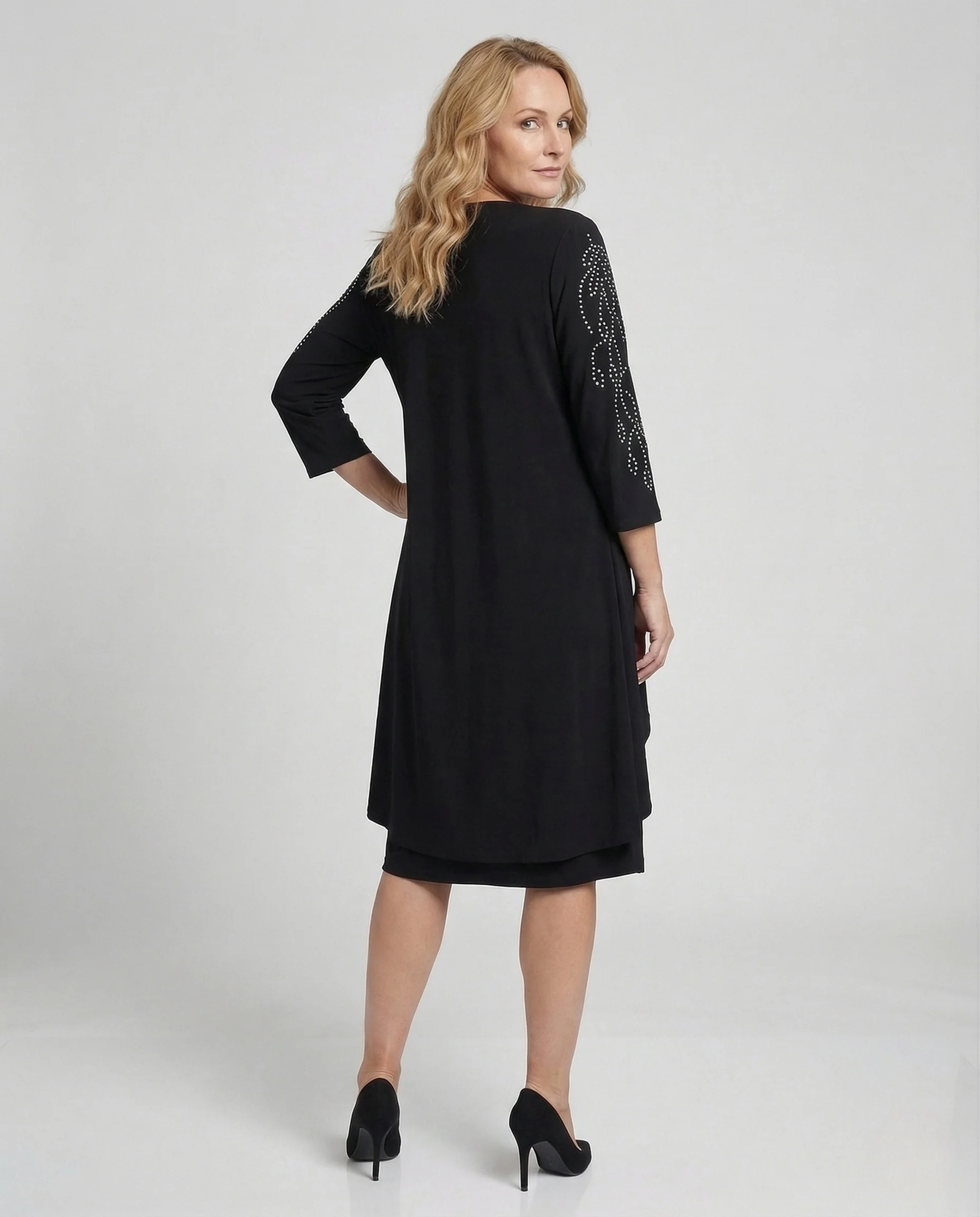 Damen Cocktailkleid elegant mit Strass - Image 3