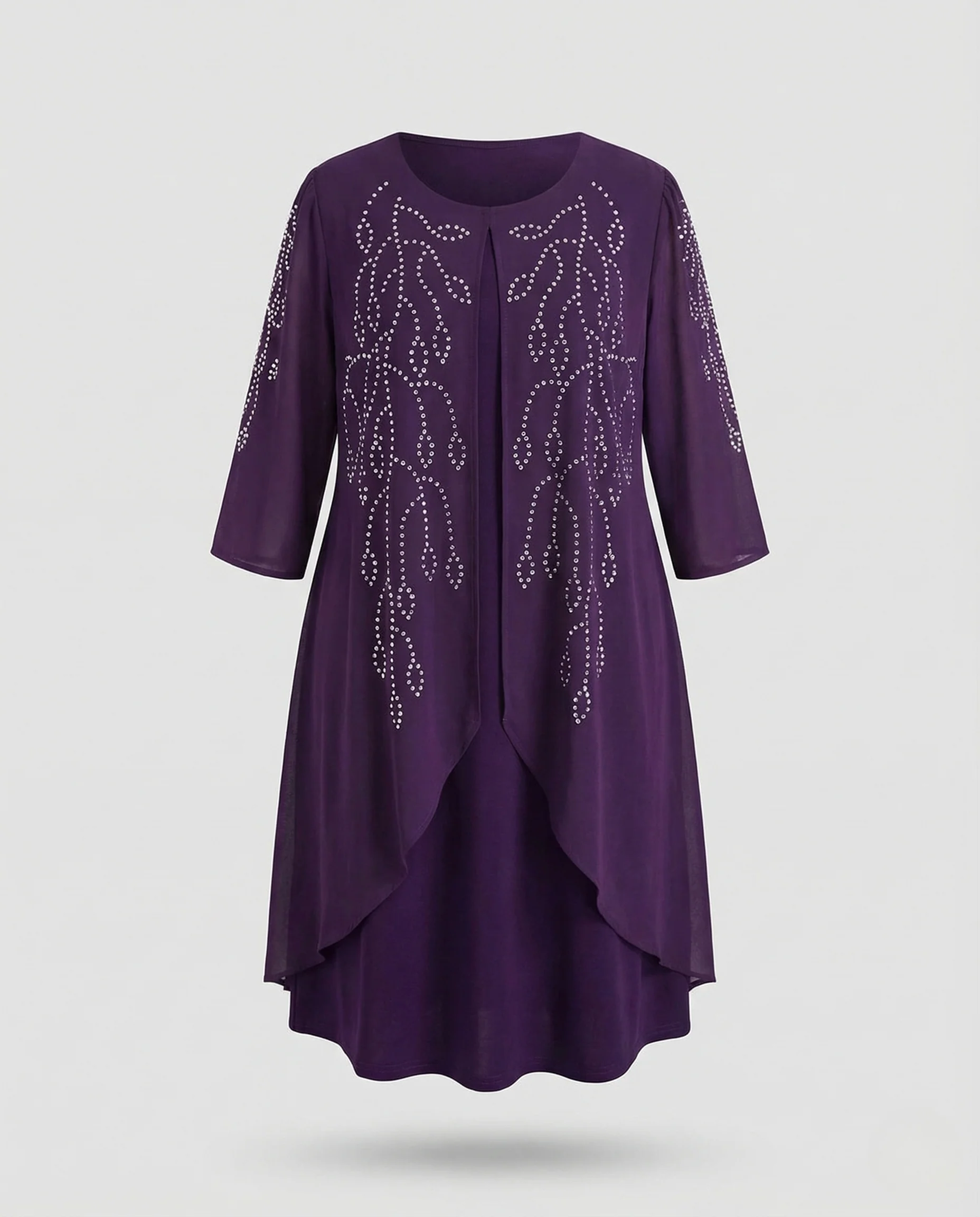 Damen Cocktailkleid elegant mit Strass - Image 5