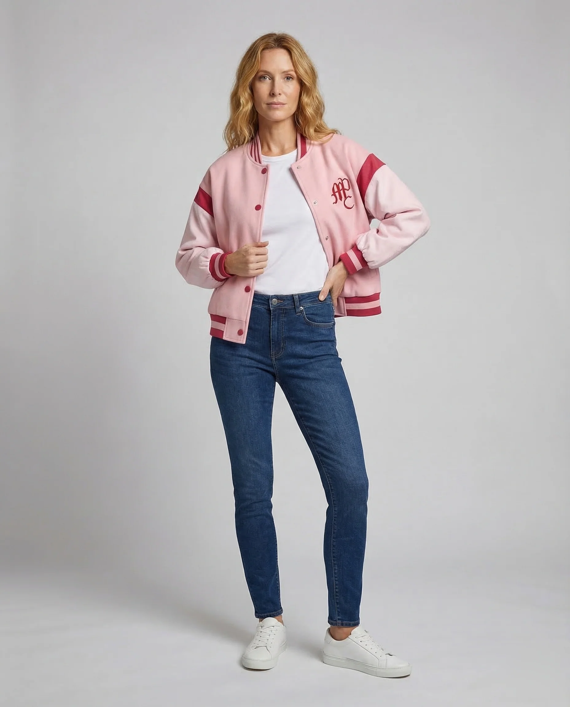 Damen Collegejacke Varsity Logo