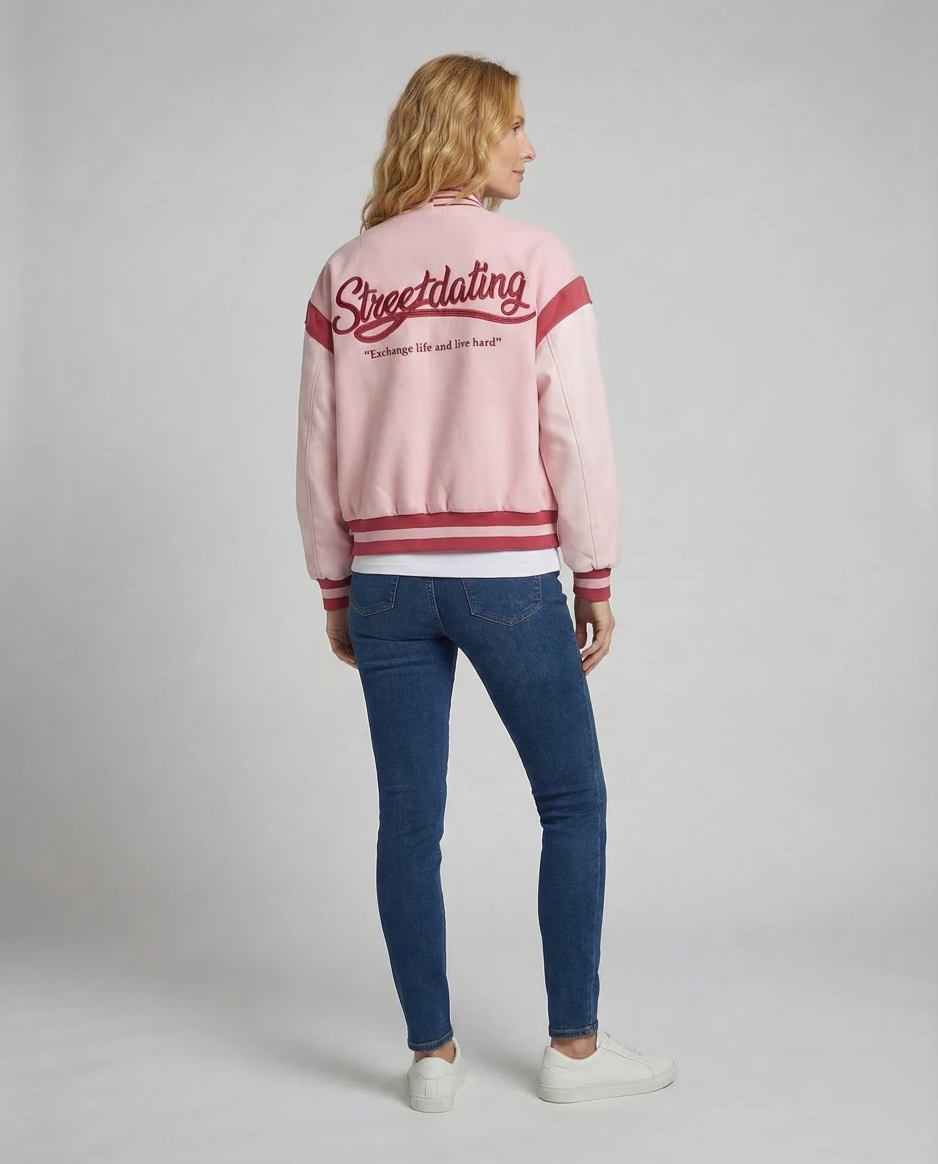 Damen Collegejacke Varsity Logo - Image 4