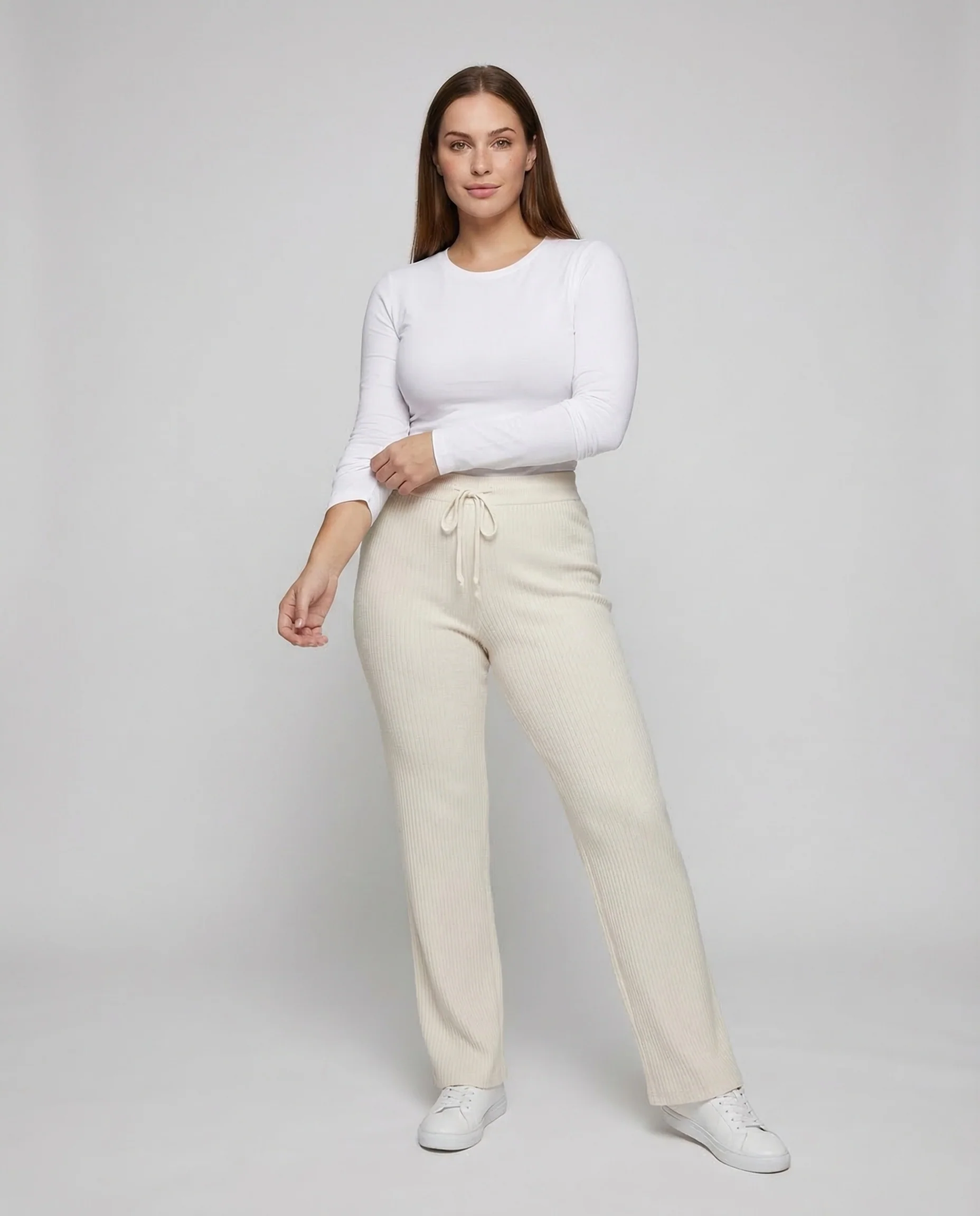 Damen Cordhose High Waist Thermofutter