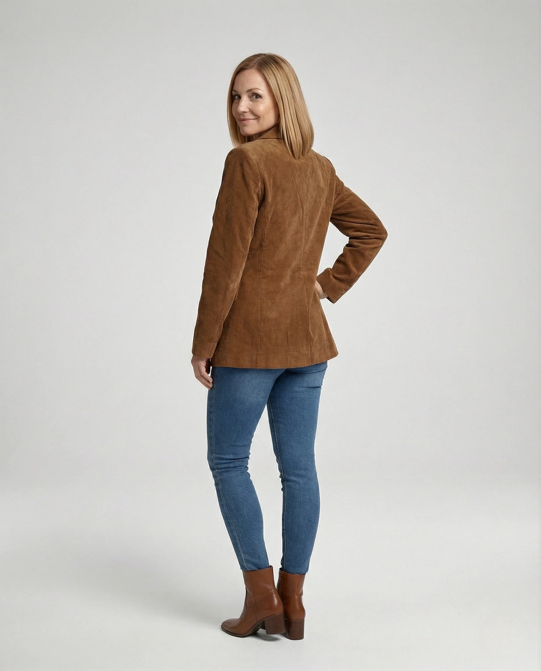 Freizeitkleidung Damen Oversize Cordblazer - Image 4