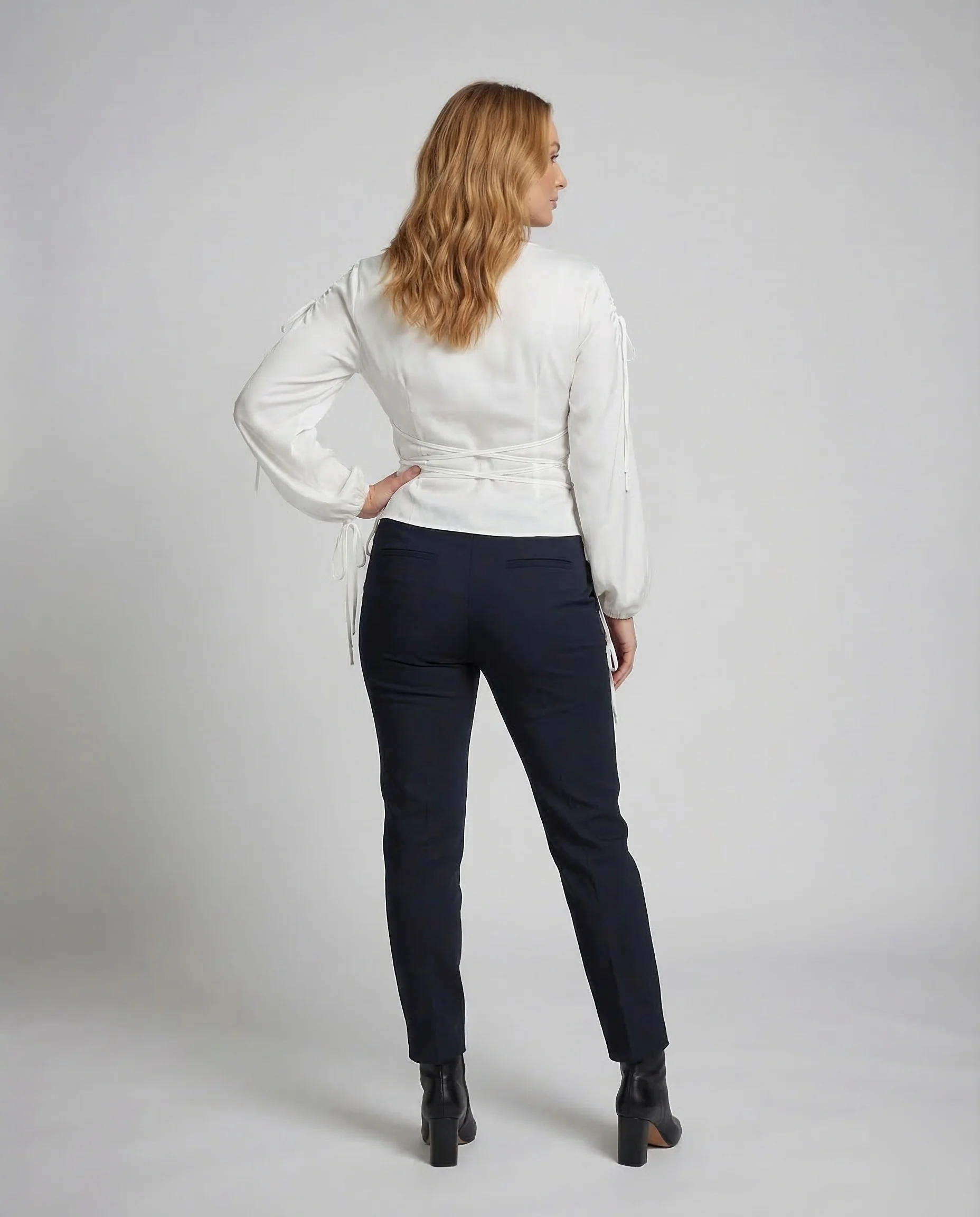 Damen Wickeltunika Korsett - Image 4
