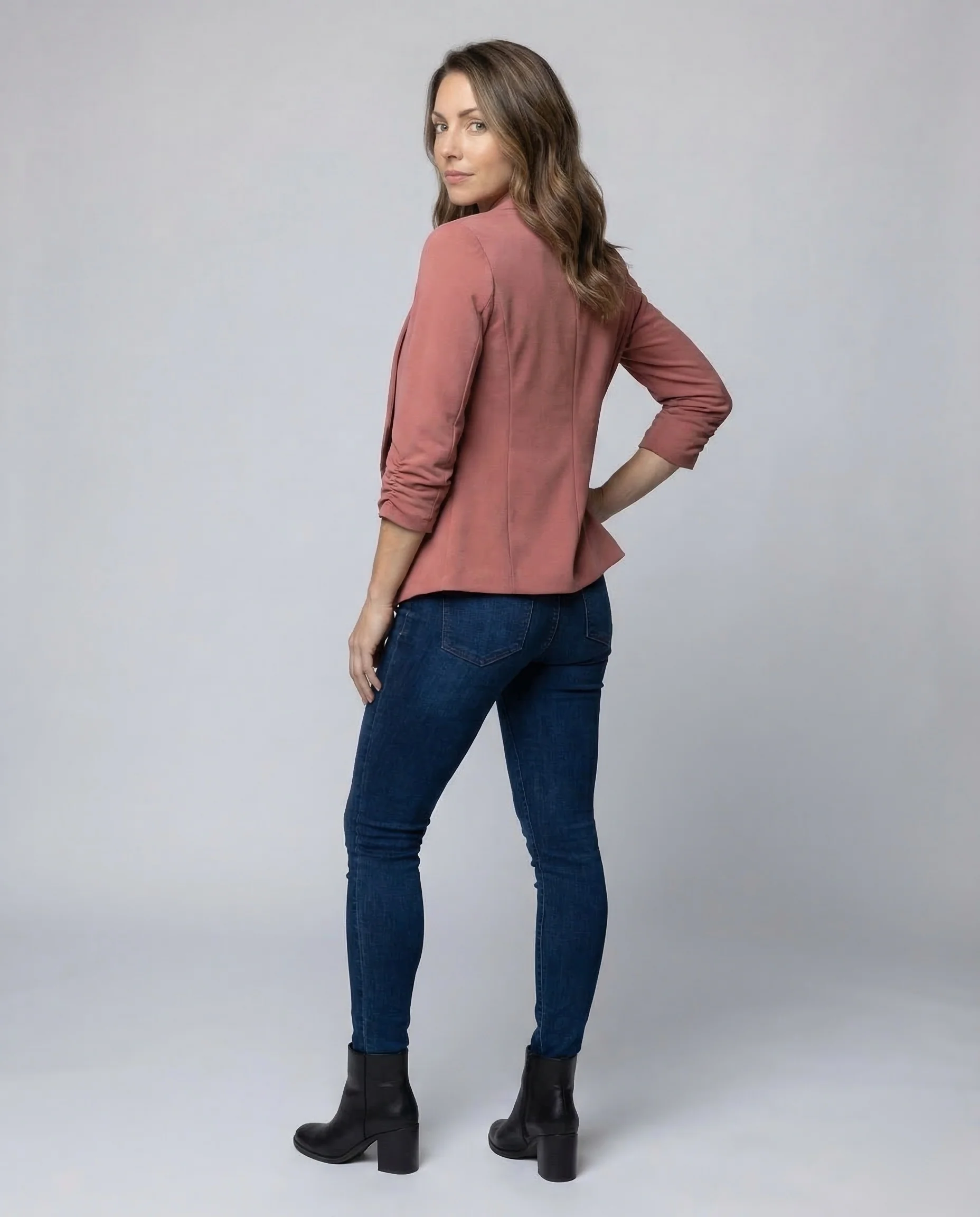Damen Strick Blazer Wasserfall - Image 4