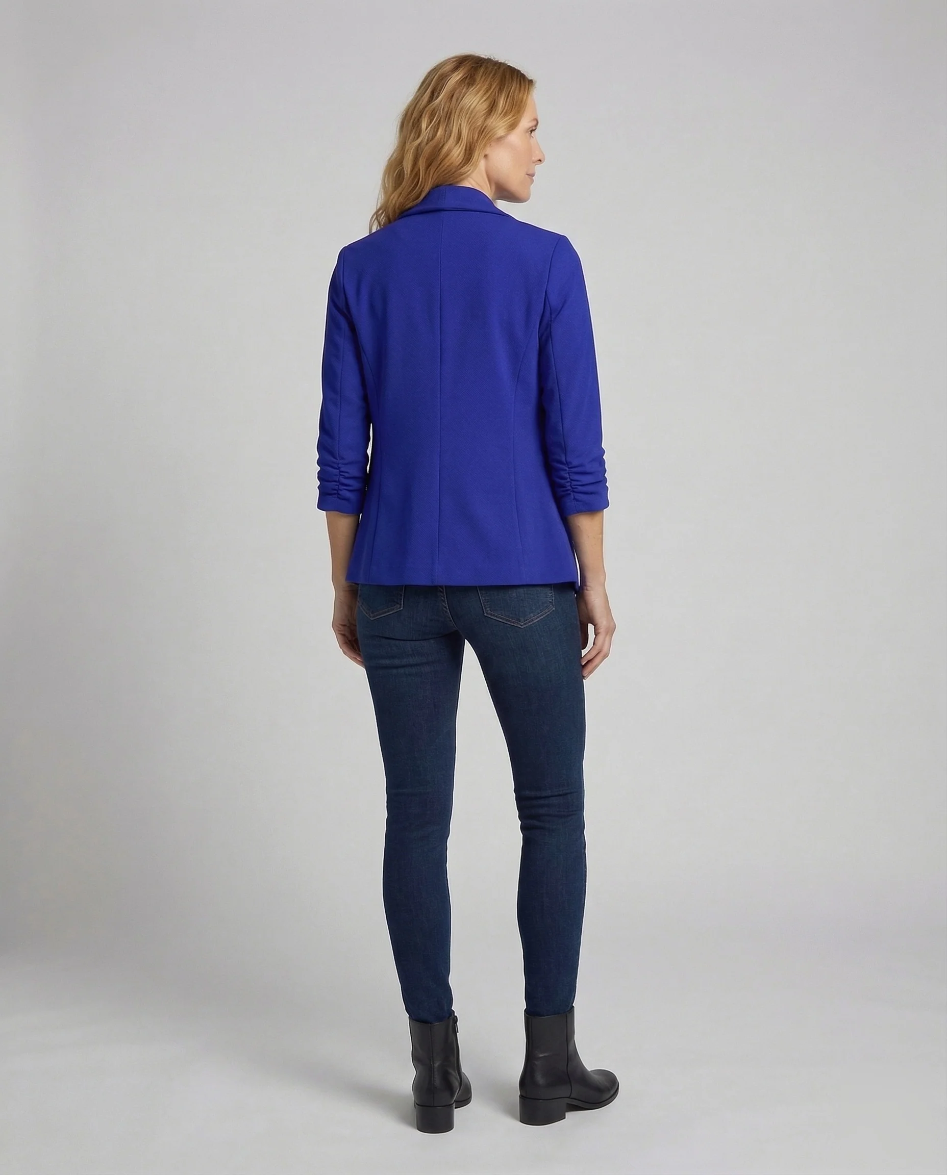 Damen Wasserfall Blazer Kurz - Image 4