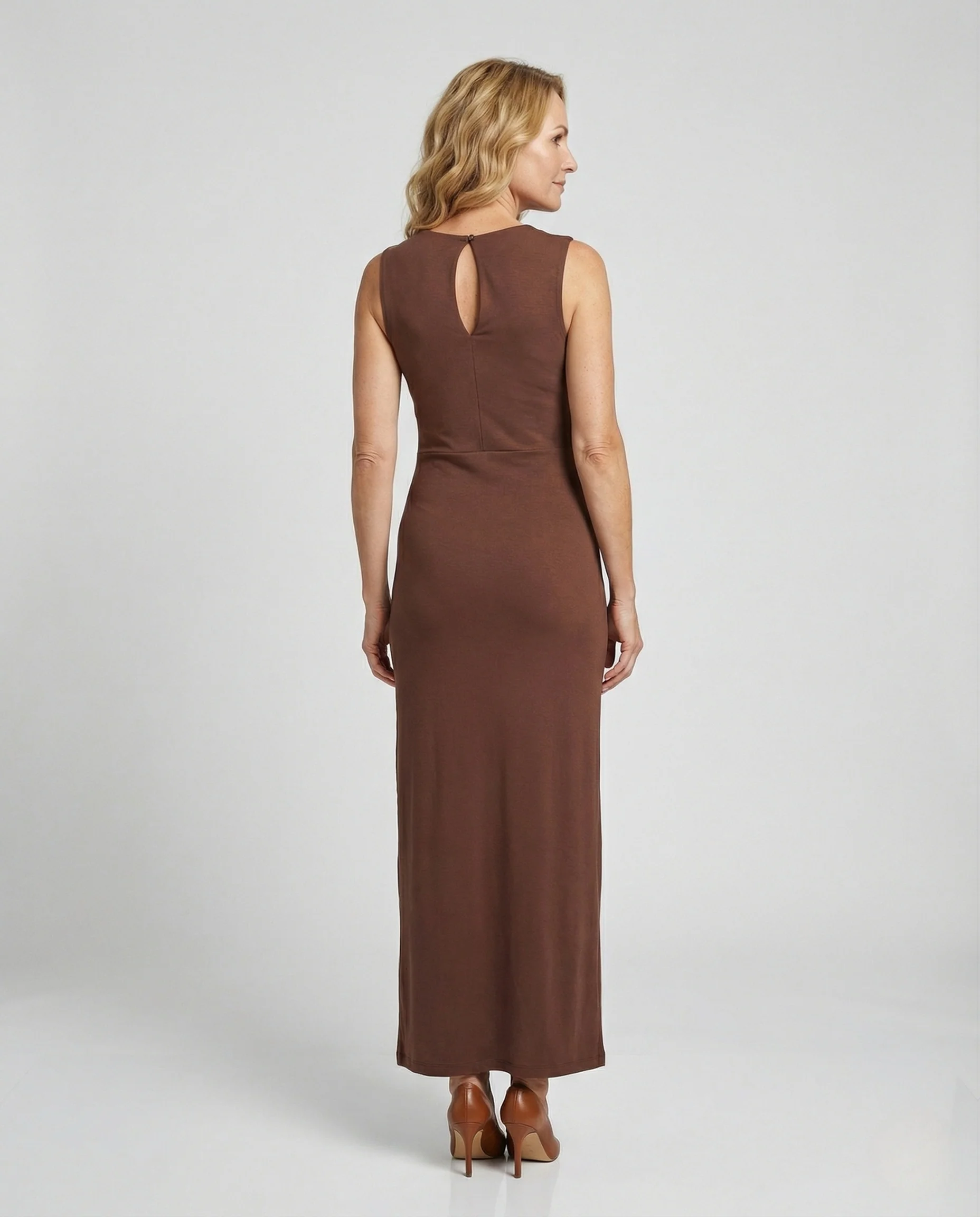 Damen Abendkleid elegant Drapiert - Image 4