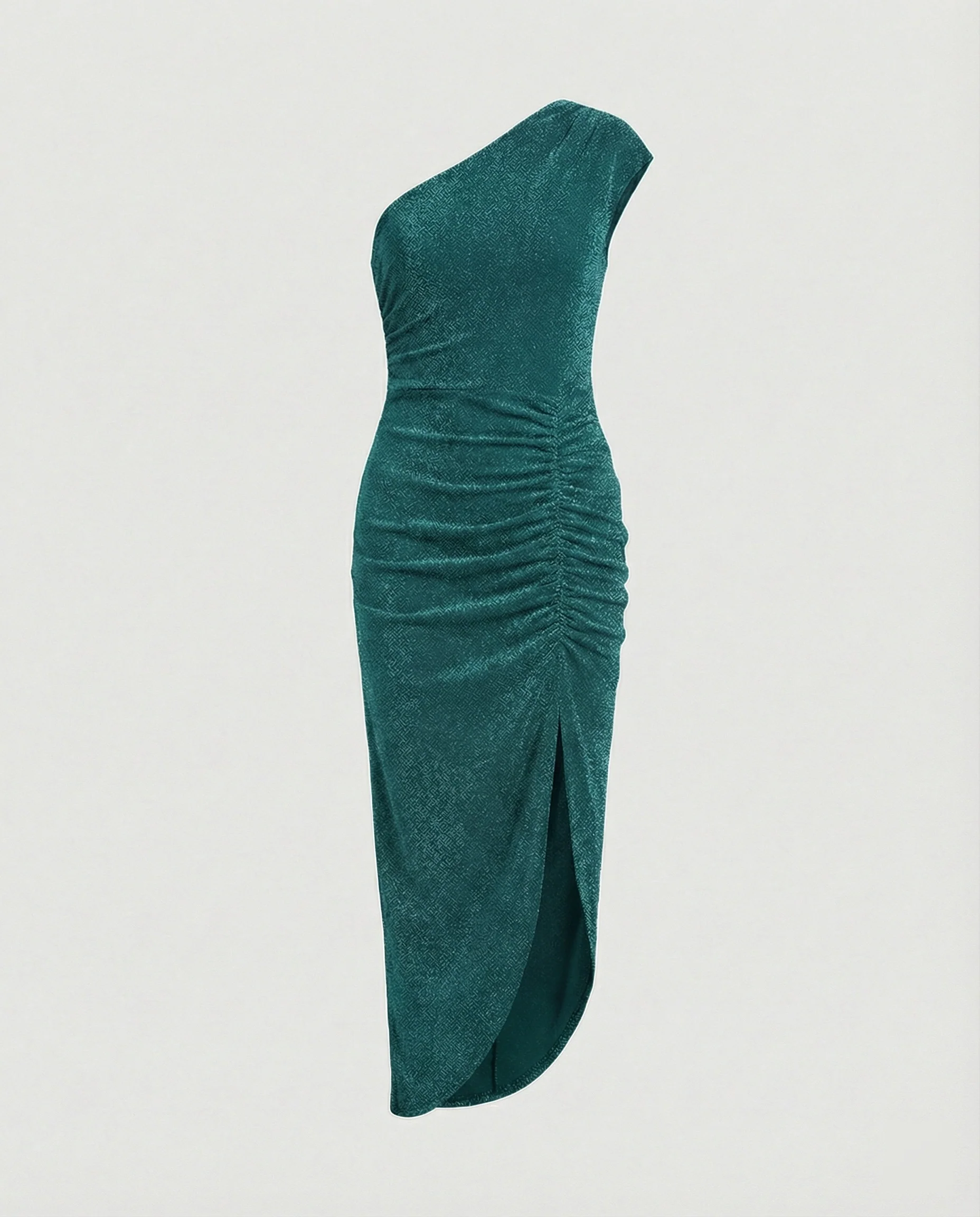 Damen Maxikleid Ein-Schulter mit Schlitz - Image 7
