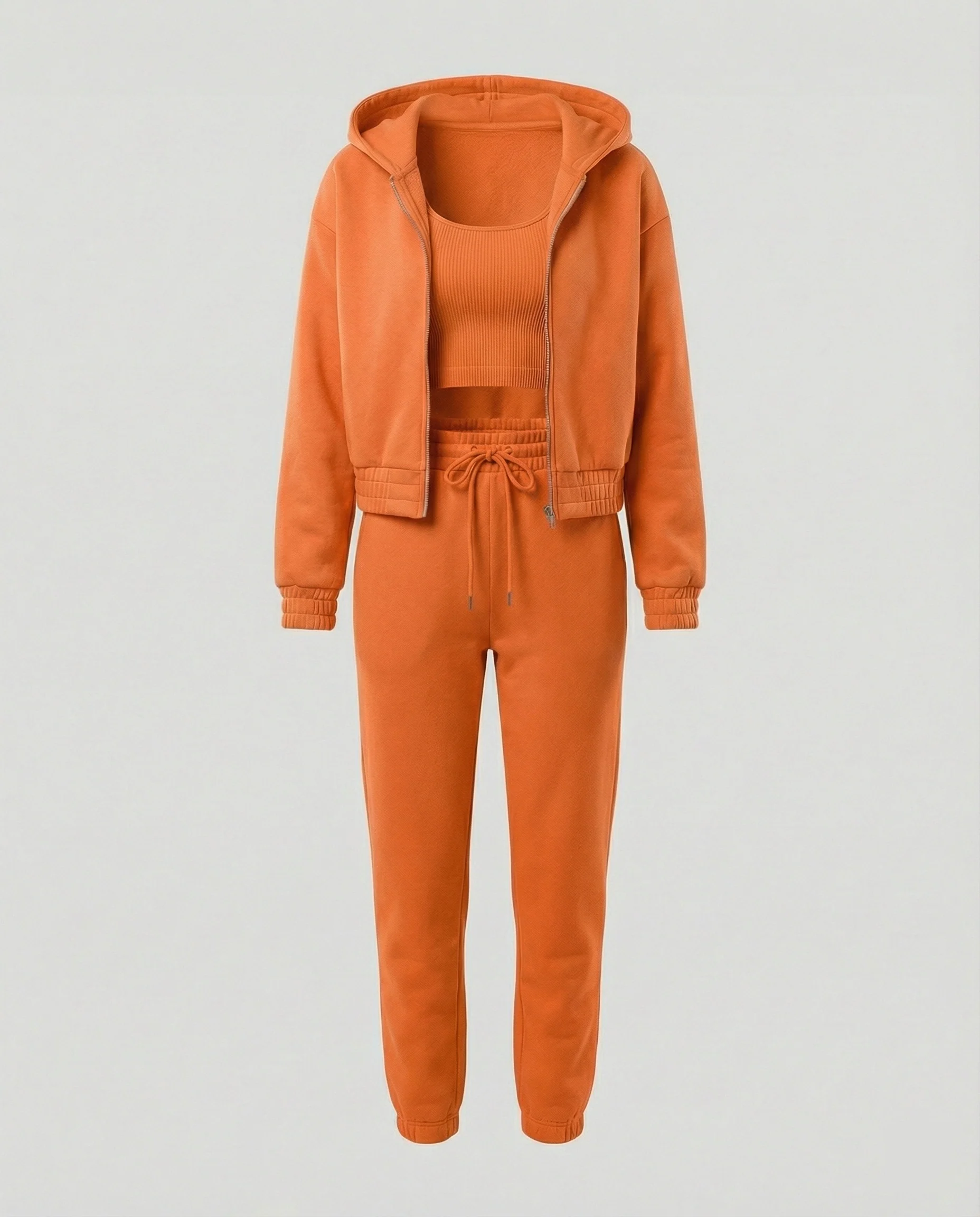Damen Freizeit Set 3-teilig mit Hoodie und Jogginghose - Image 5
