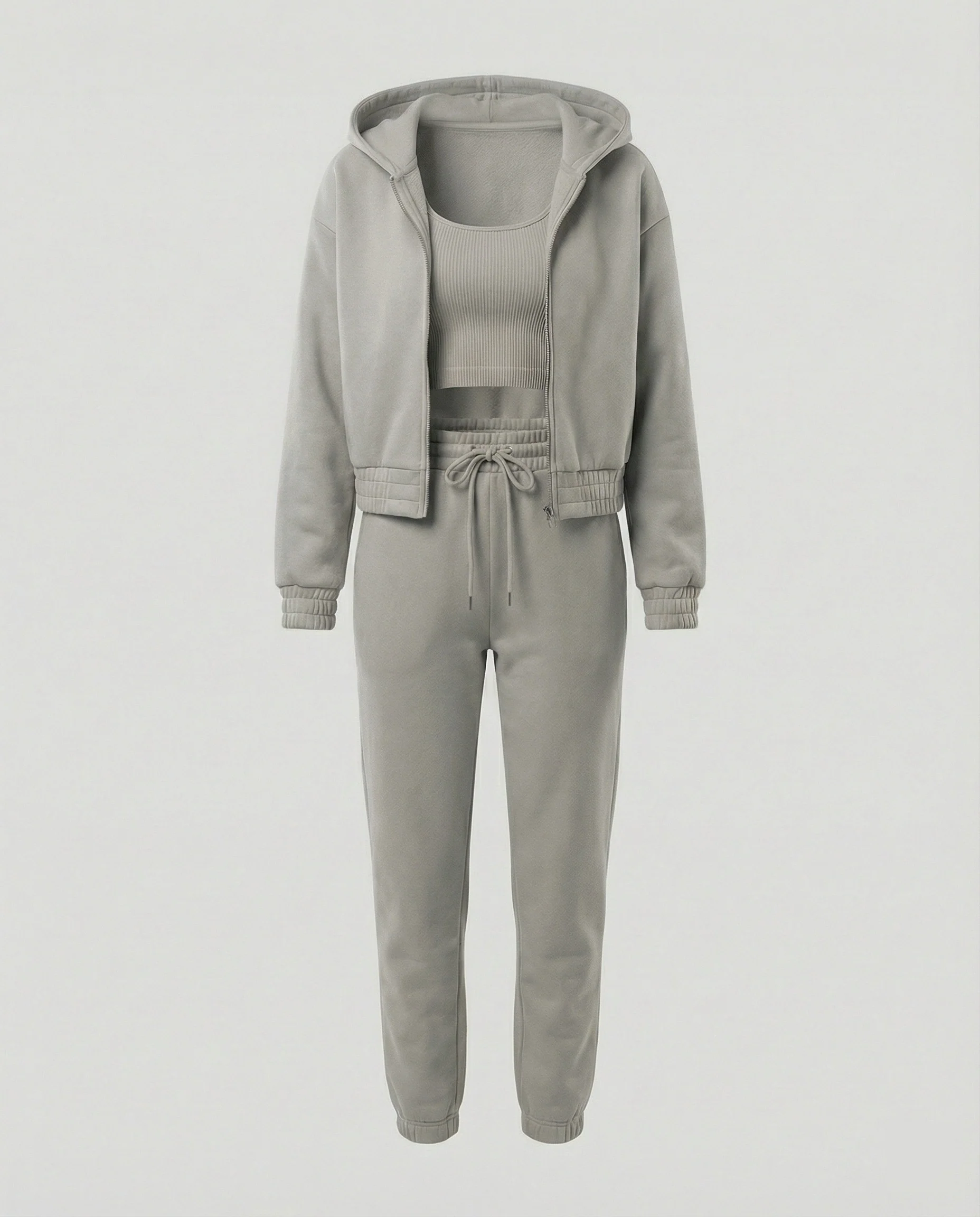 Damen Freizeit Set 3-teilig mit Hoodie und Jogginghose - Image 9