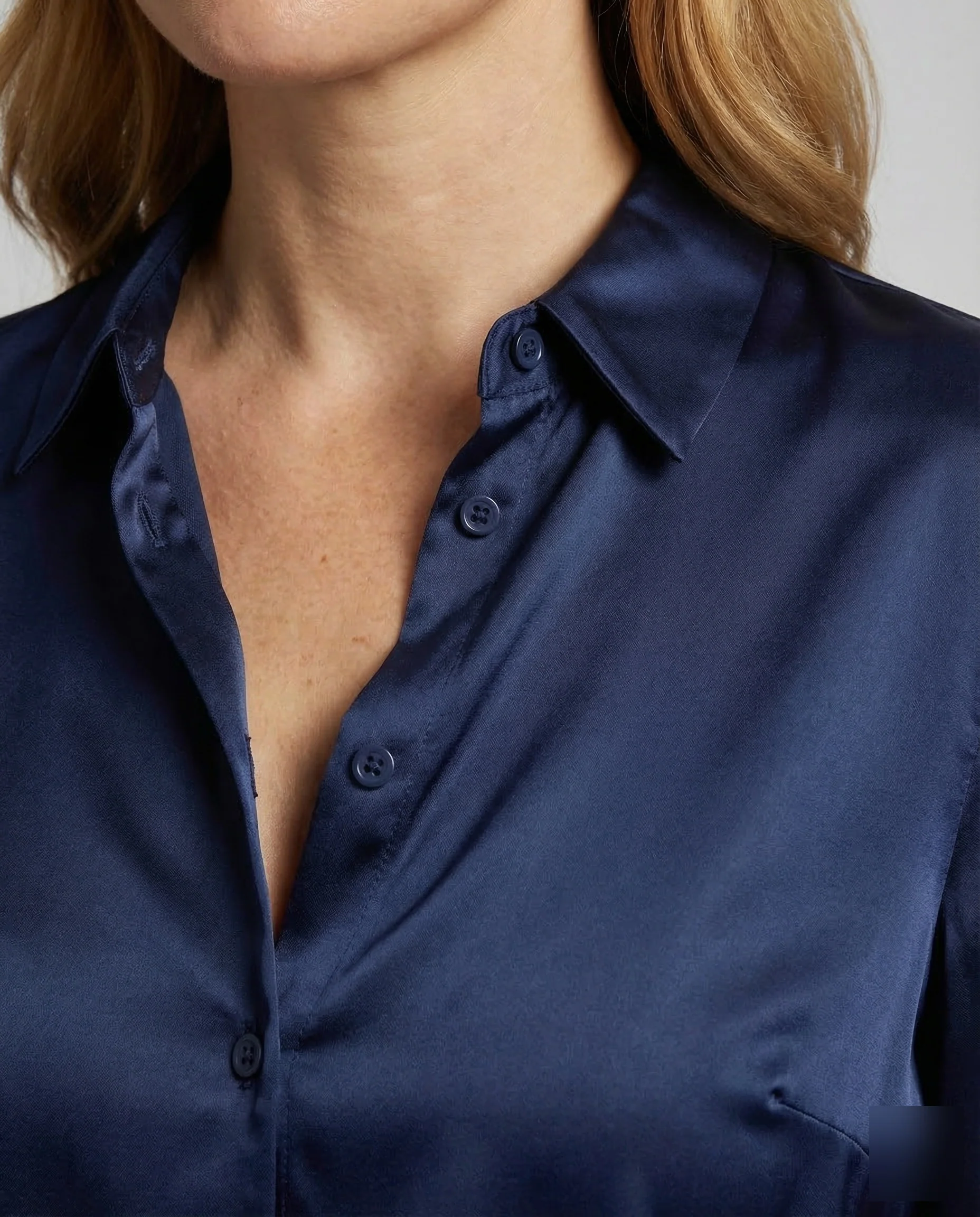 Damen Satinbluse Elegant - Image 3