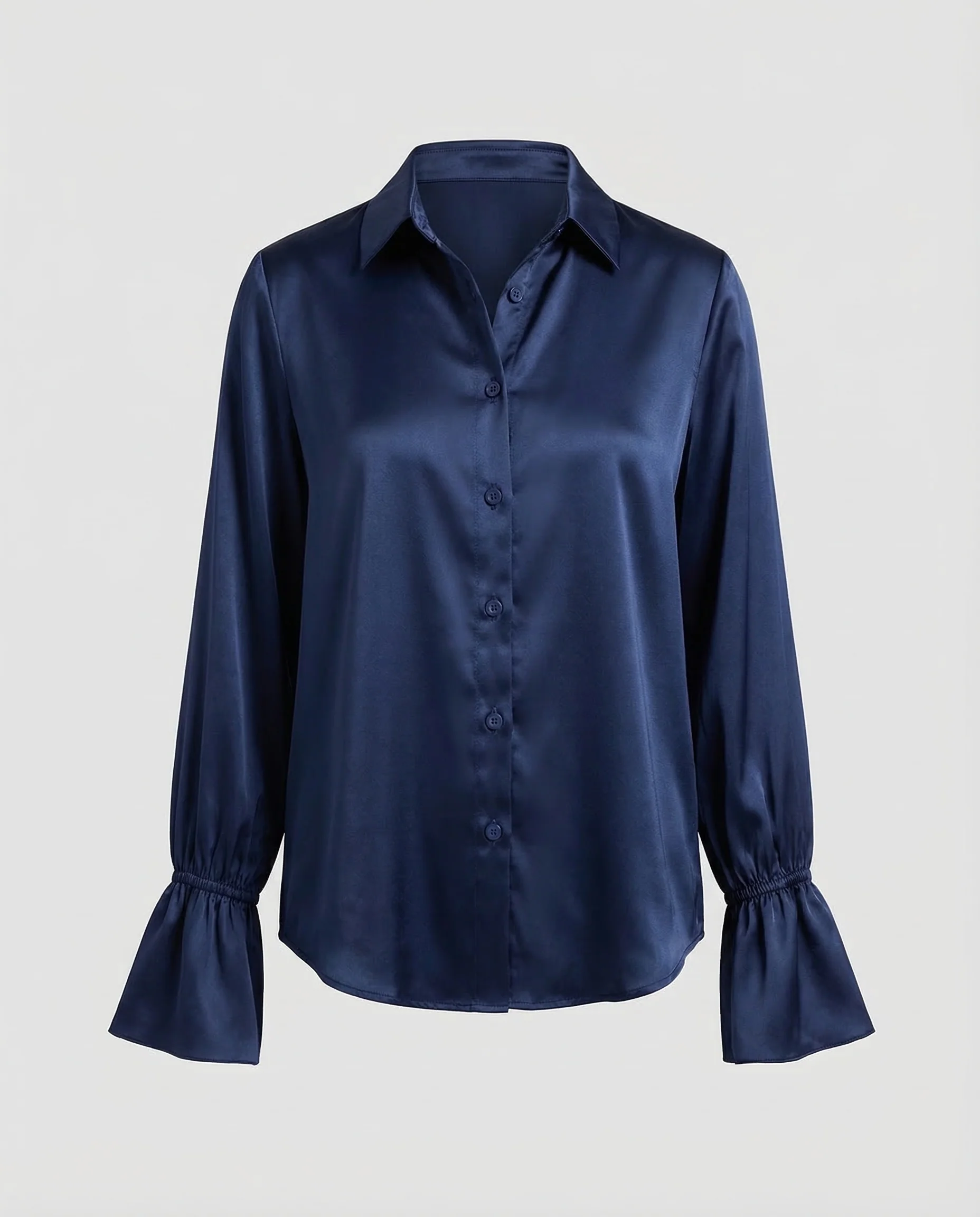 Damen Satinbluse Elegant - Image 5
