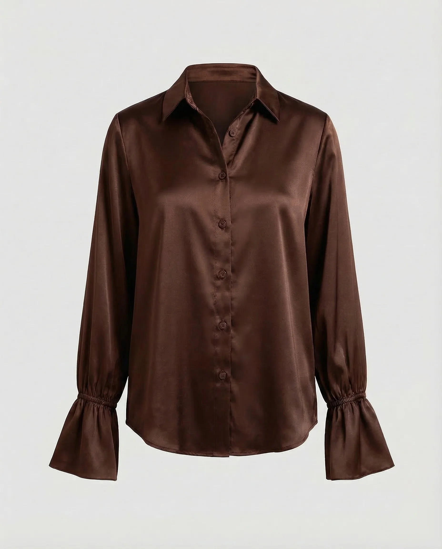Damen Satinbluse Elegant - Image 7