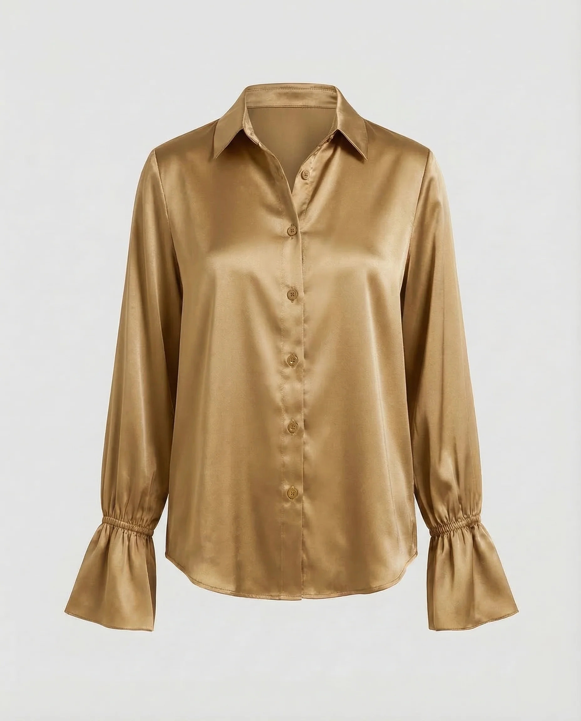 Damen Satinbluse Elegant - Image 8