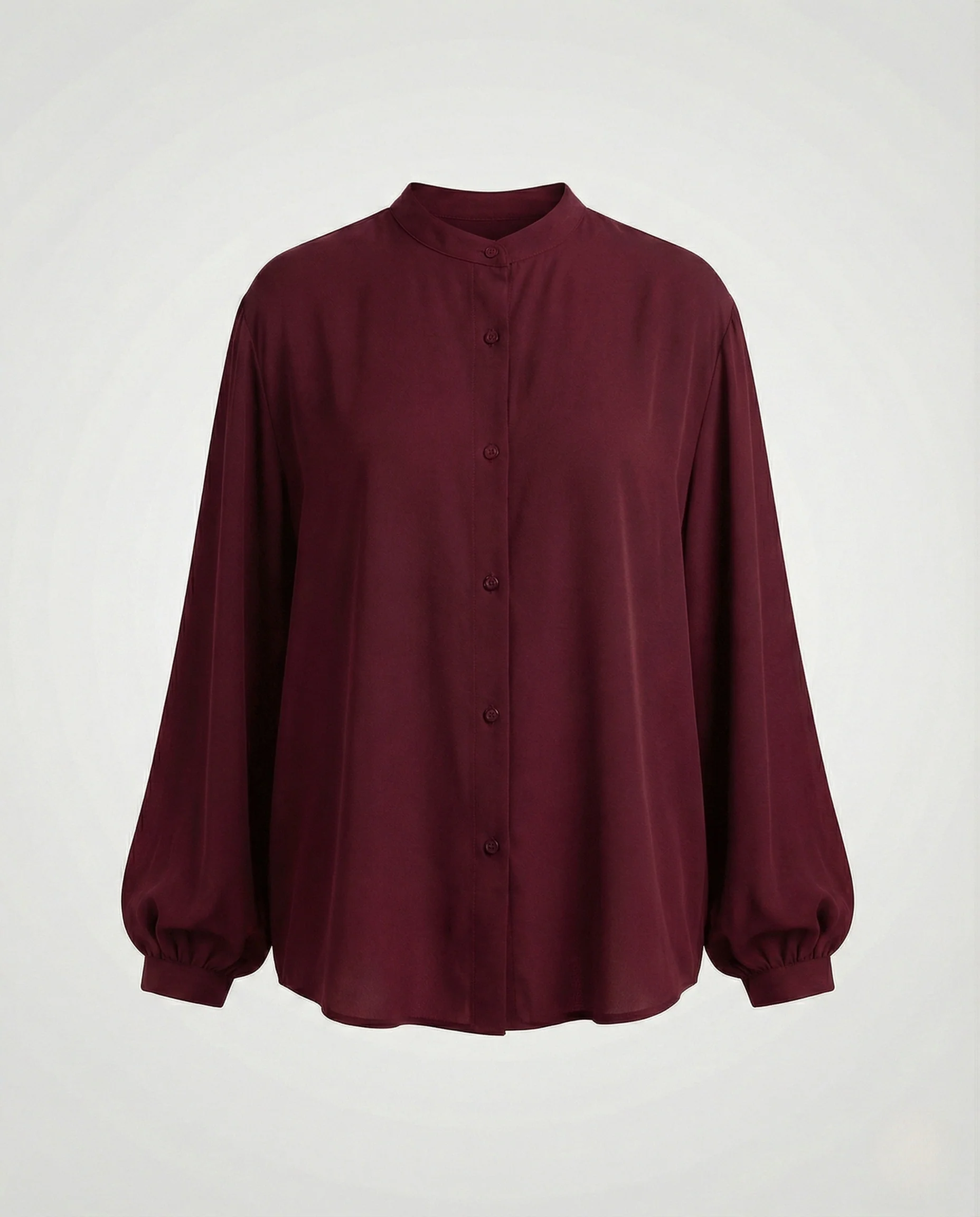 Damen Viskose Hemdbluse mit Stehkragen - Image 8