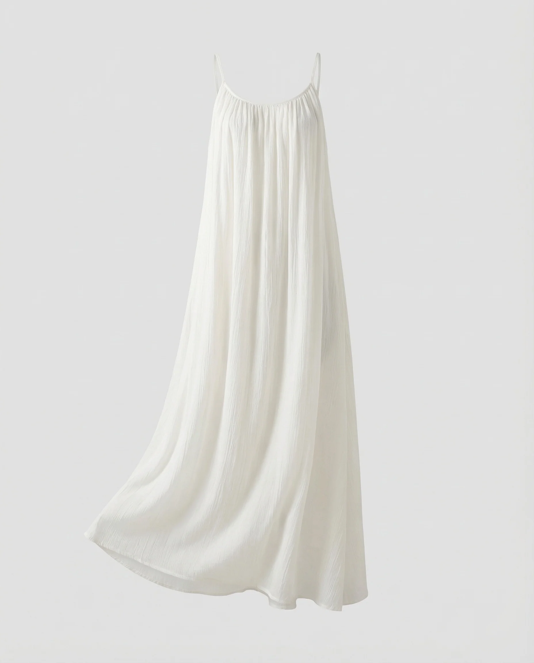 Damen Plissee Maxikleid mit Schmalen Trägern - Image 5