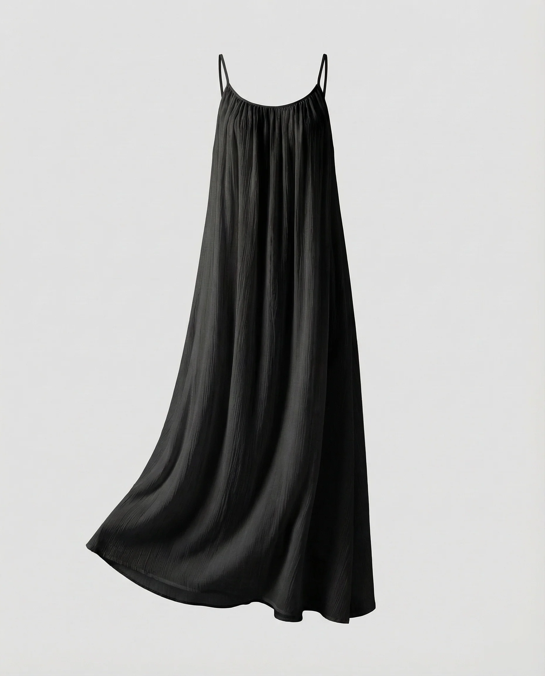 Damen Plissee Maxikleid mit Schmalen Trägern - Image 6