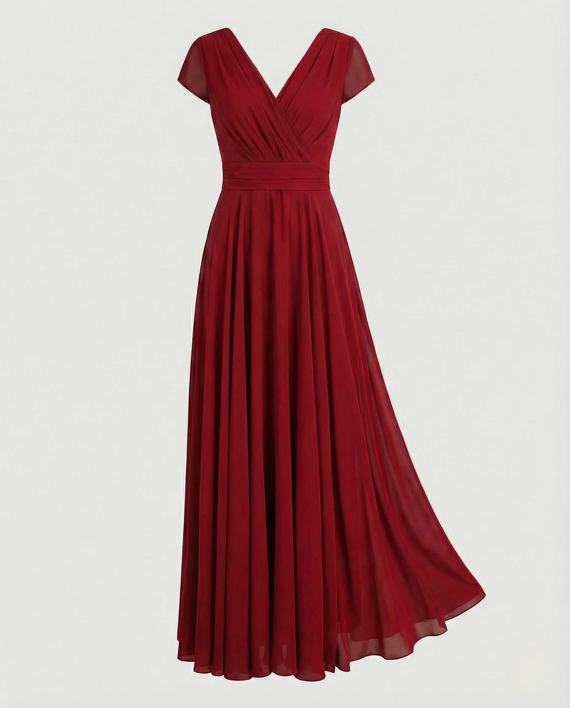 Damen Drapiertes Abendkleid mit Plisseerock - Image 11