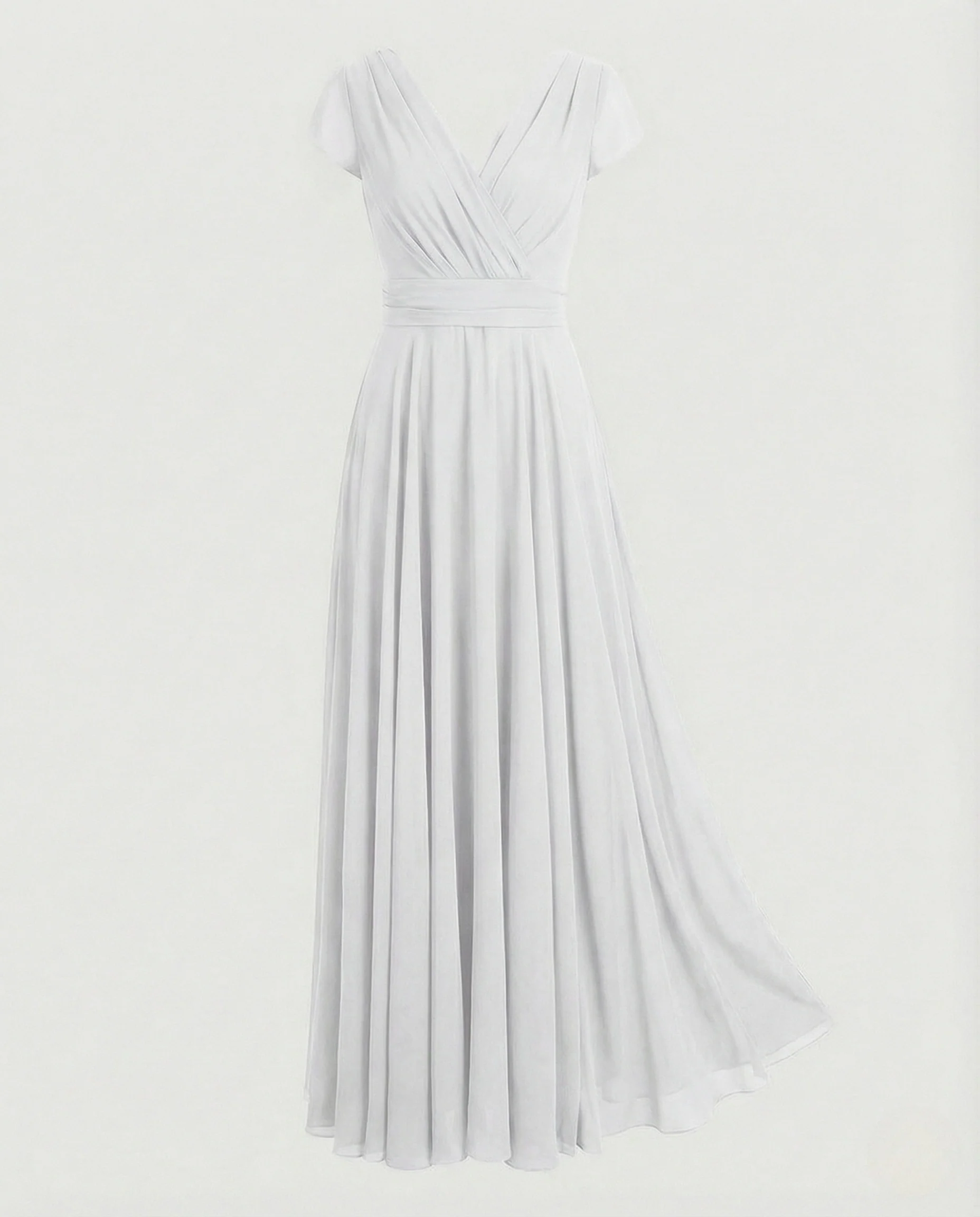 Damen Drapiertes Abendkleid mit Plisseerock - Image 8