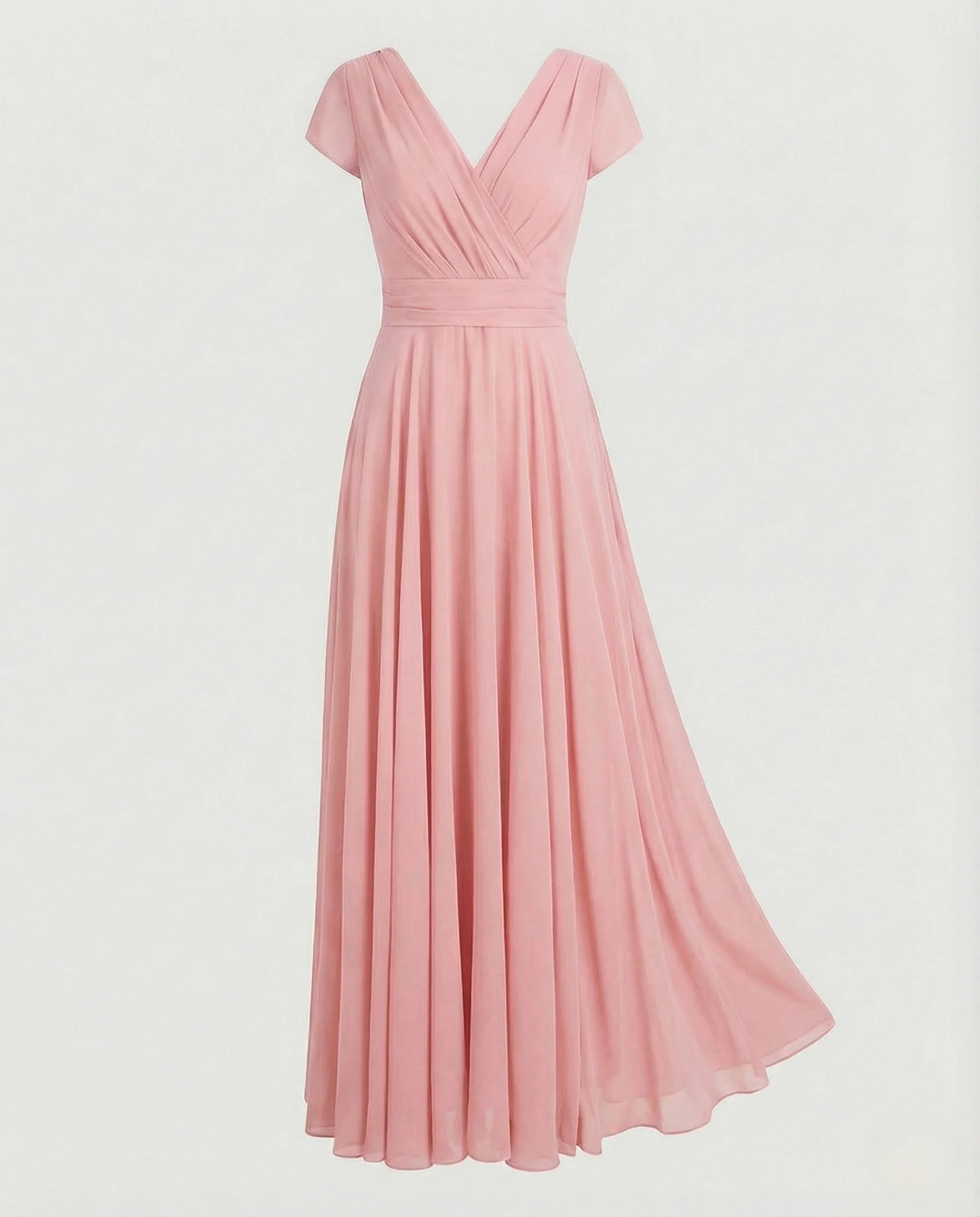 Damen Drapiertes Abendkleid mit Plisseerock - Image 9