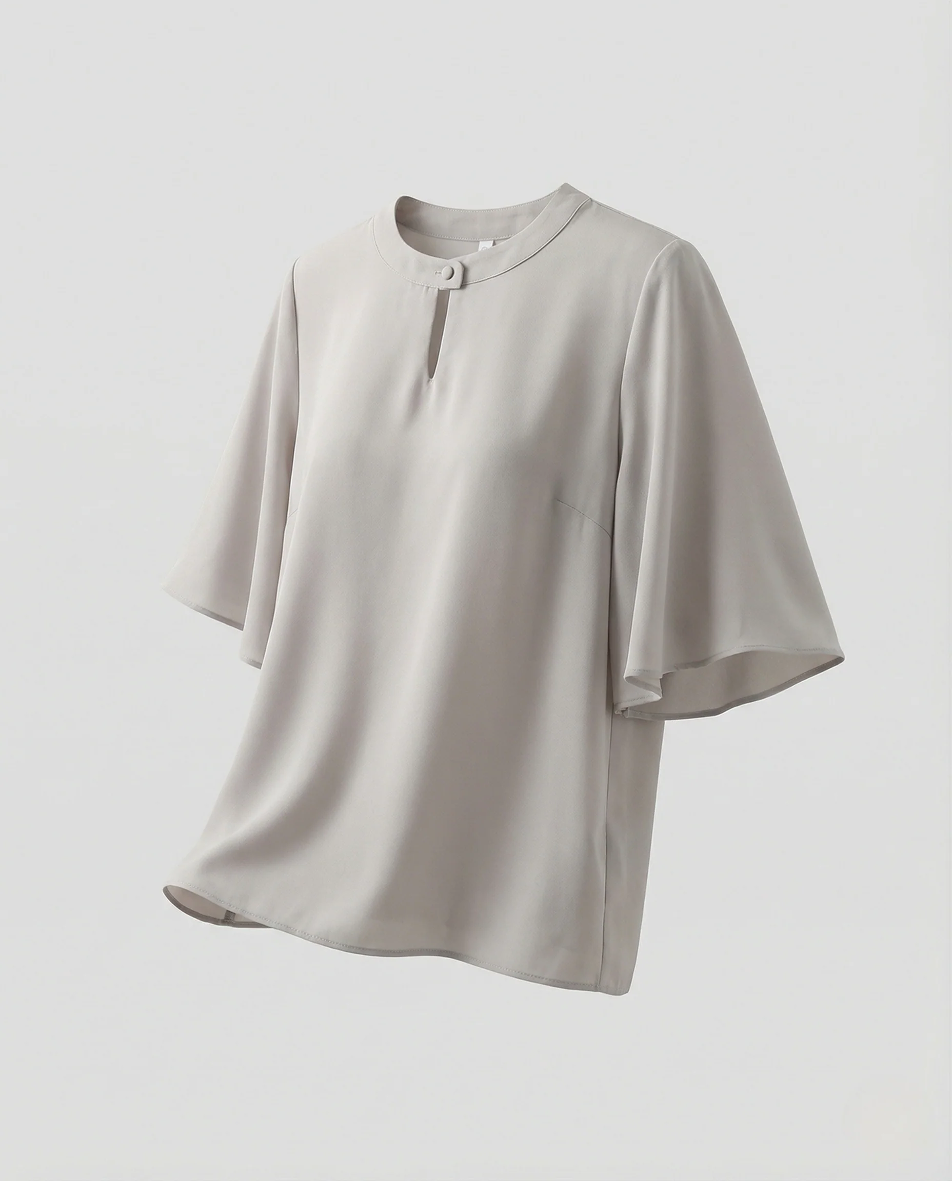 Damen Elegante Chiffonbluse mit Flügelärmeln - Image 5