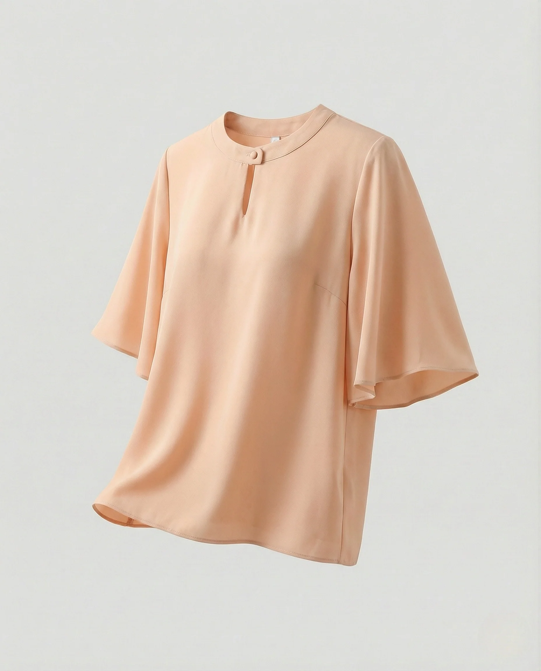 Damen Elegante Chiffonbluse mit Flügelärmeln - Image 6