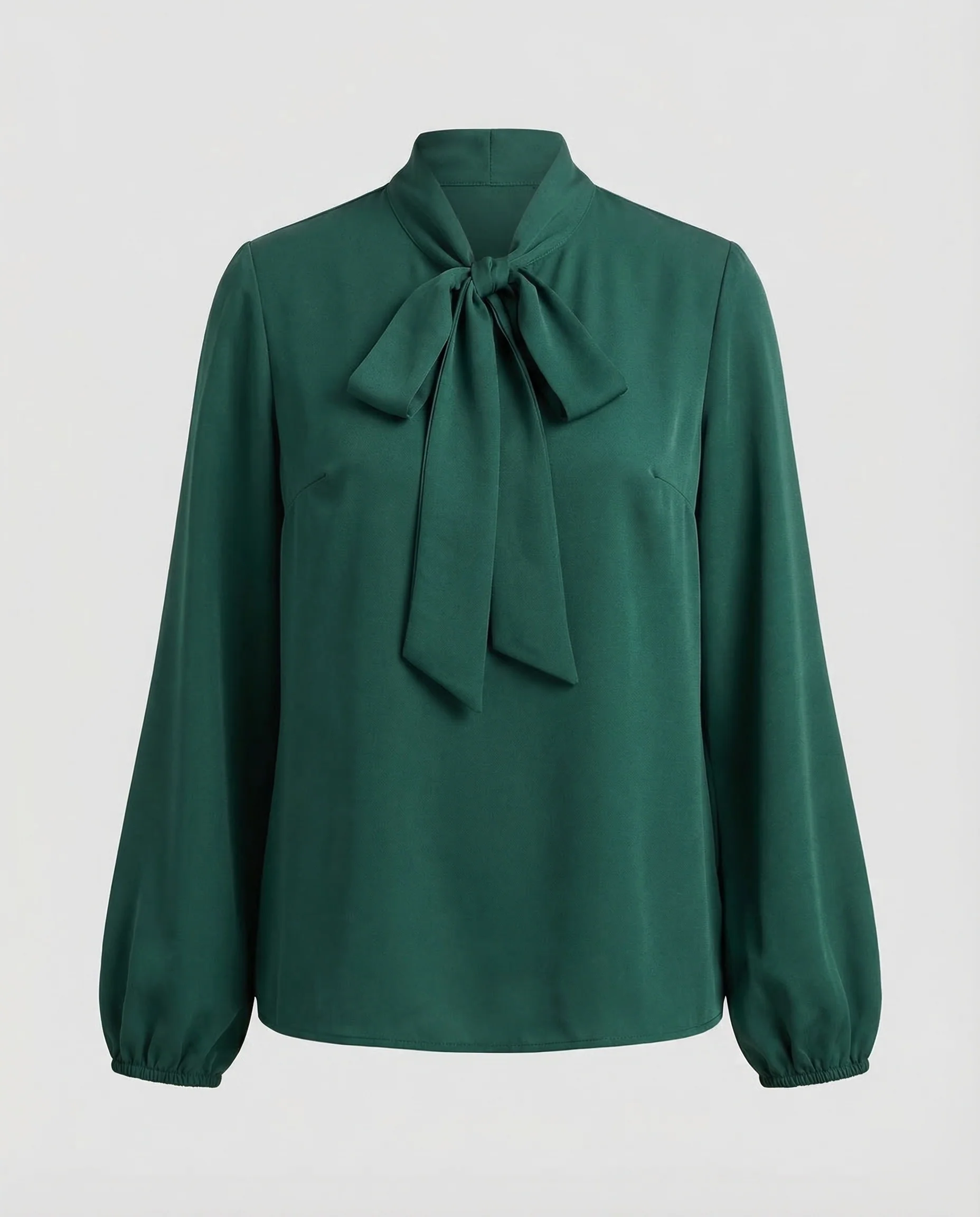 Damen Chiffonbluse Schleifenkragen - Image 5