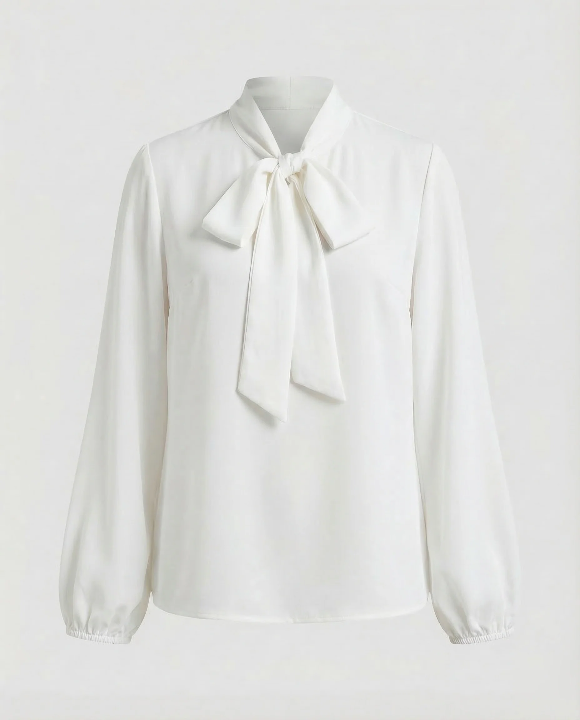 Damen Chiffonbluse Schleifenkragen - Image 7