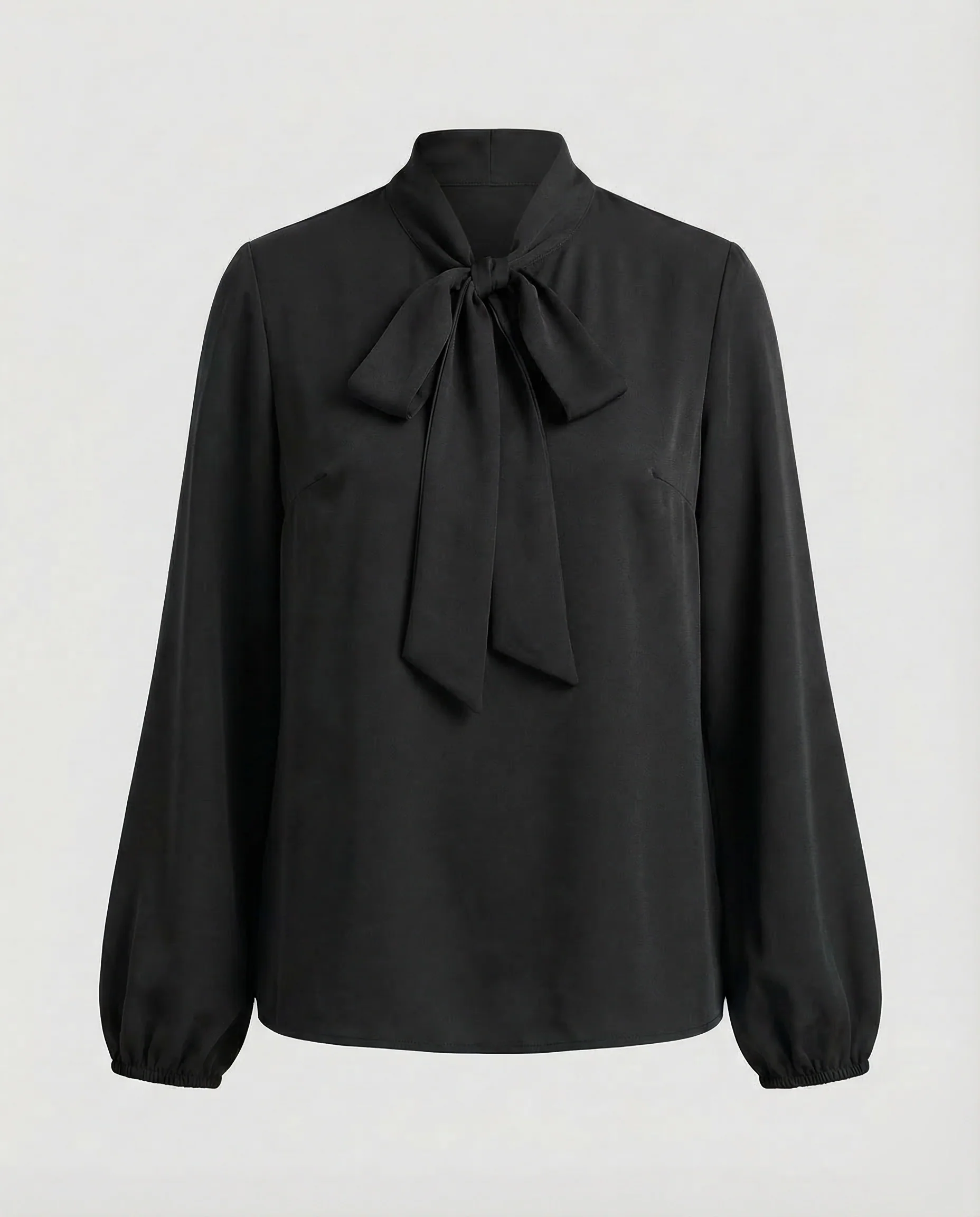Damen Chiffonbluse Schleifenkragen - Image 8