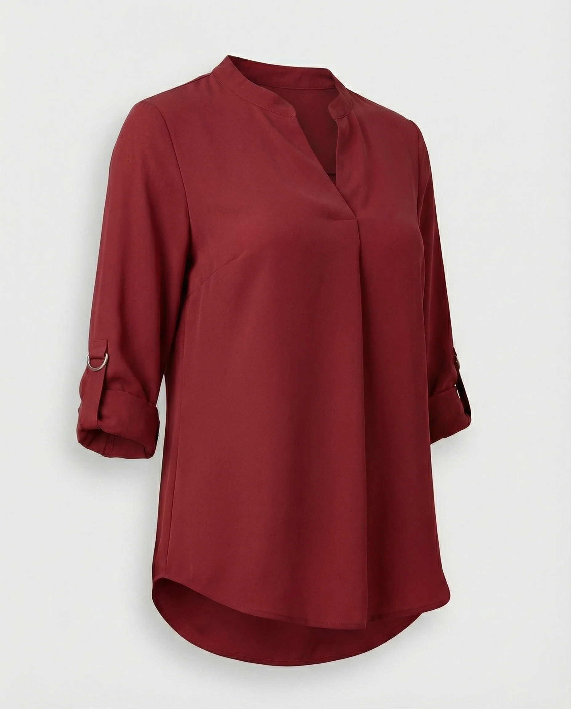 Chiffon Blusentop Damen mit V-Ausschnitt - Image 7