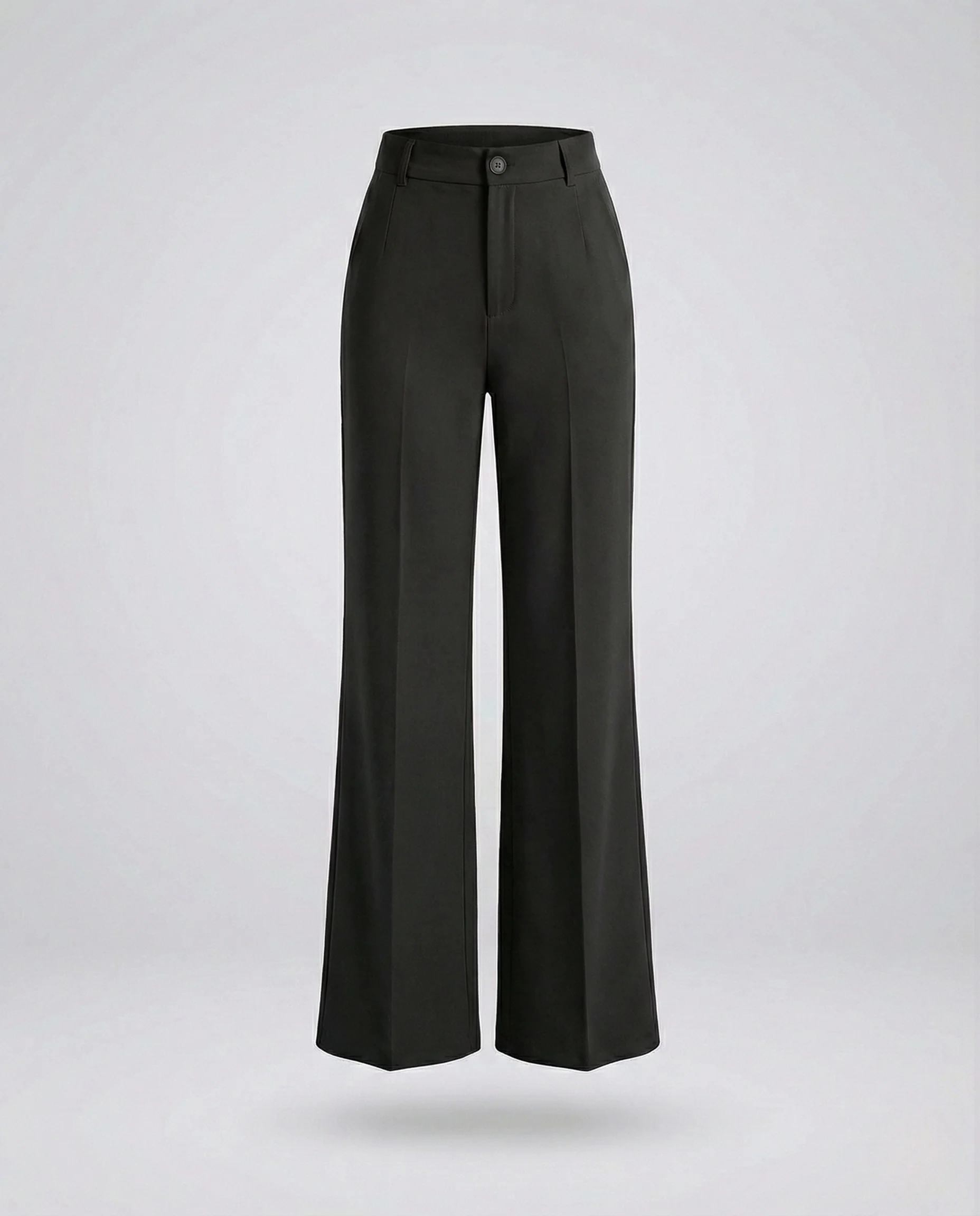 Freizeitkleidung Damen Stoffhose Weit Elegant - Image 10