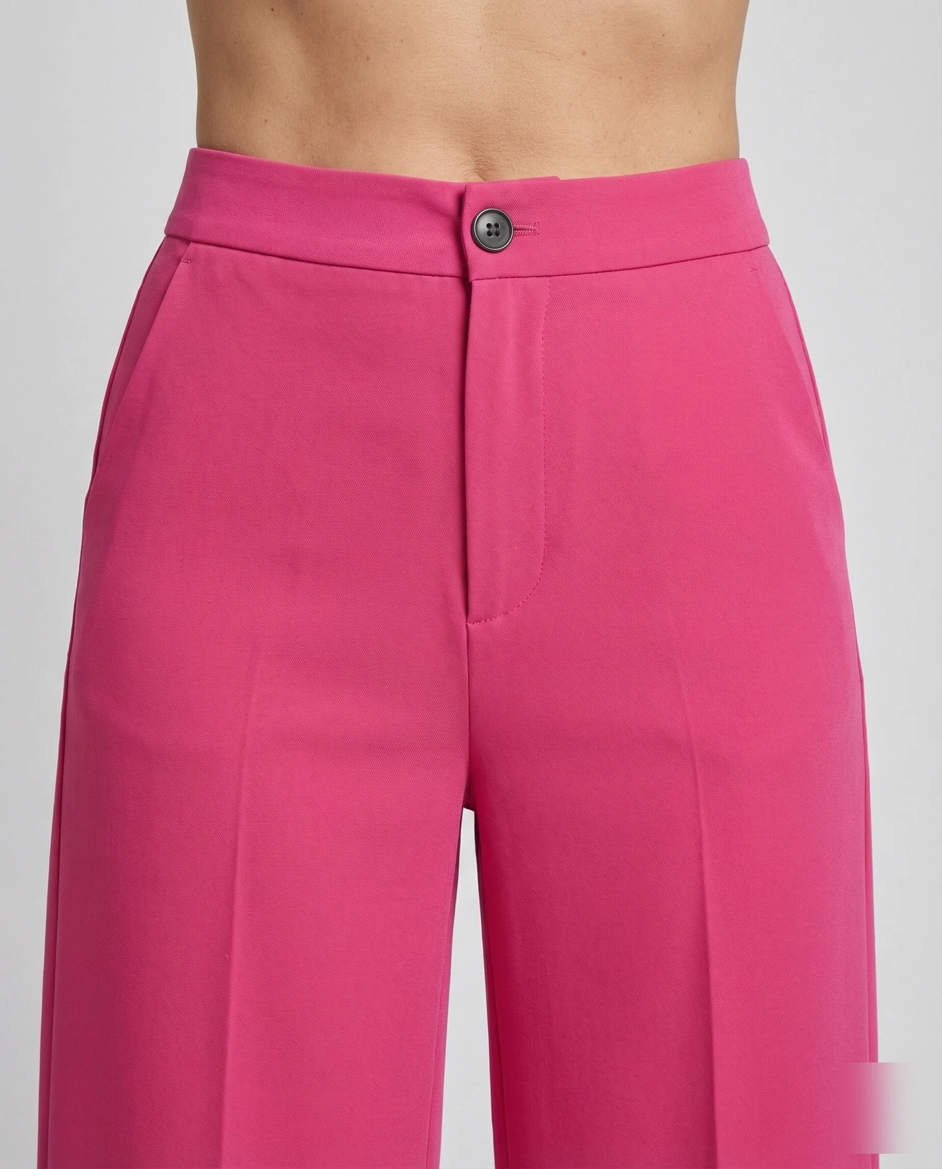 Freizeitkleidung Damen Stoffhose Weit Elegant - Image 3