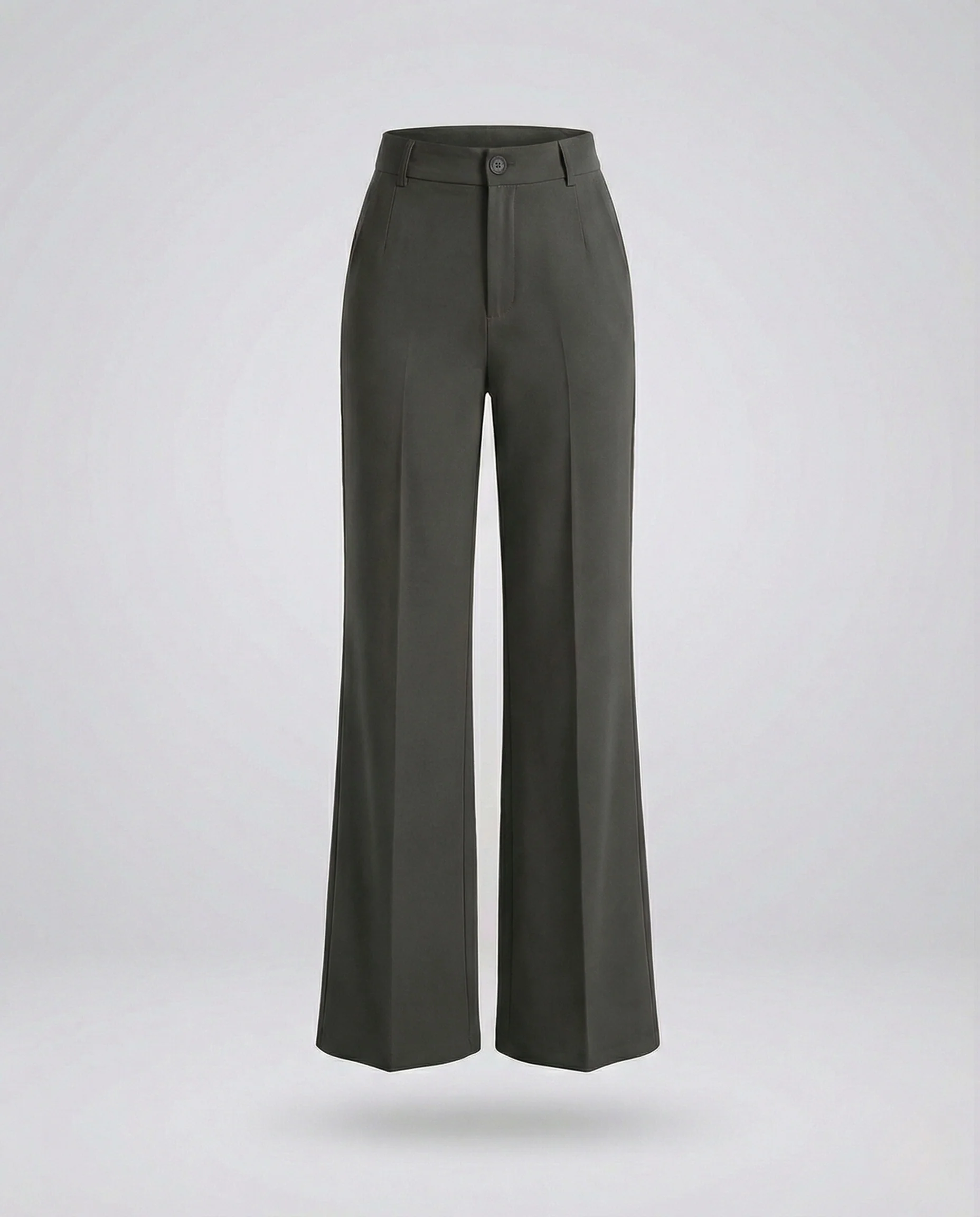 Freizeitkleidung Damen Stoffhose Weit Elegant - Image 7