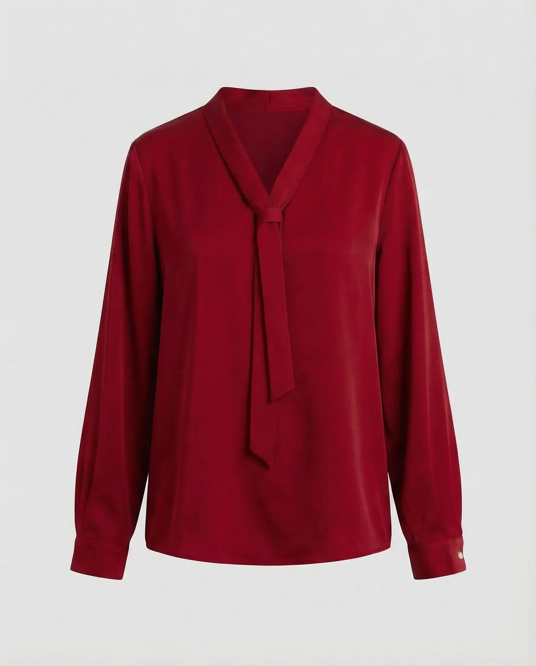 Damen Satinbluse Schluppe - Image 5